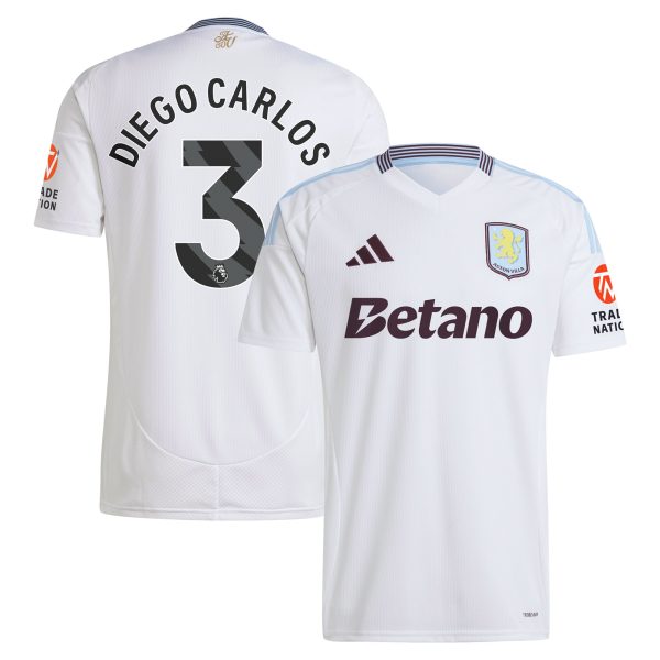 aston villa adidas away shirt 2024-25 with diego carlos 3 printing Collection | Aston Villa Shirts and Official Gear