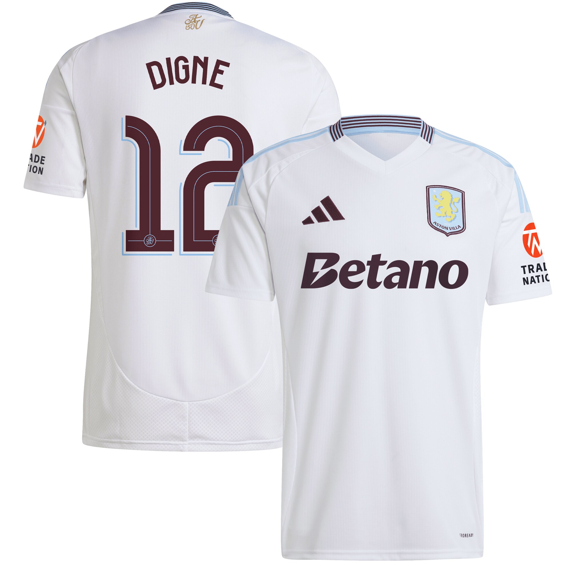 aston villa adidas away shirt 2024-25 with digne 12 cup printing Collection | Aston Villa Shirts and Official Gear