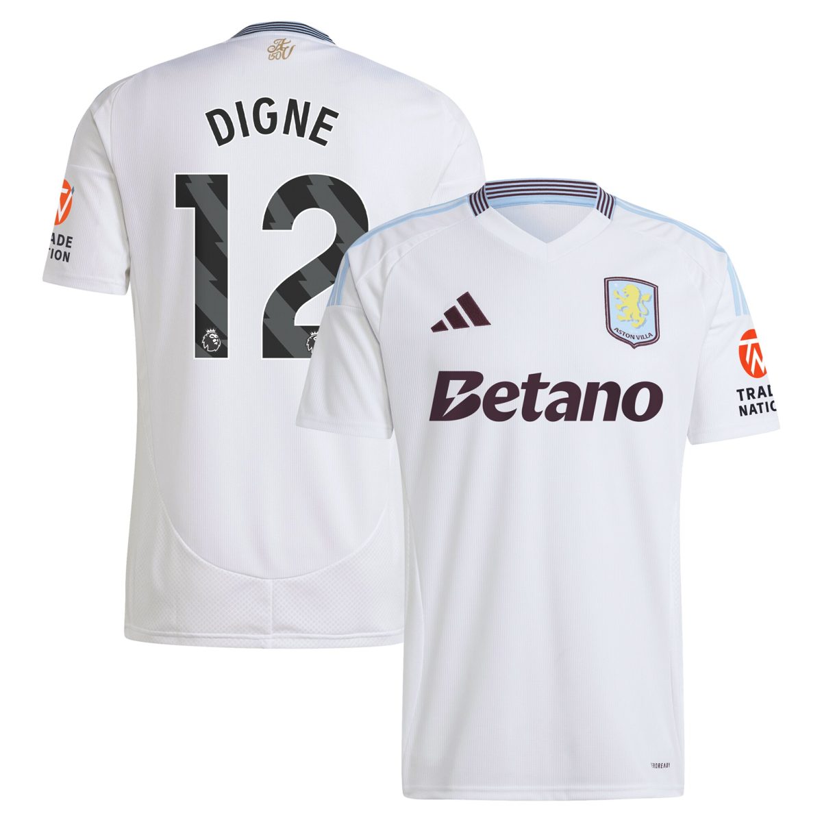 aston villa adidas away shirt 2024-25 with digne 12 printing Collection | Aston Villa Shirts and Official Gear