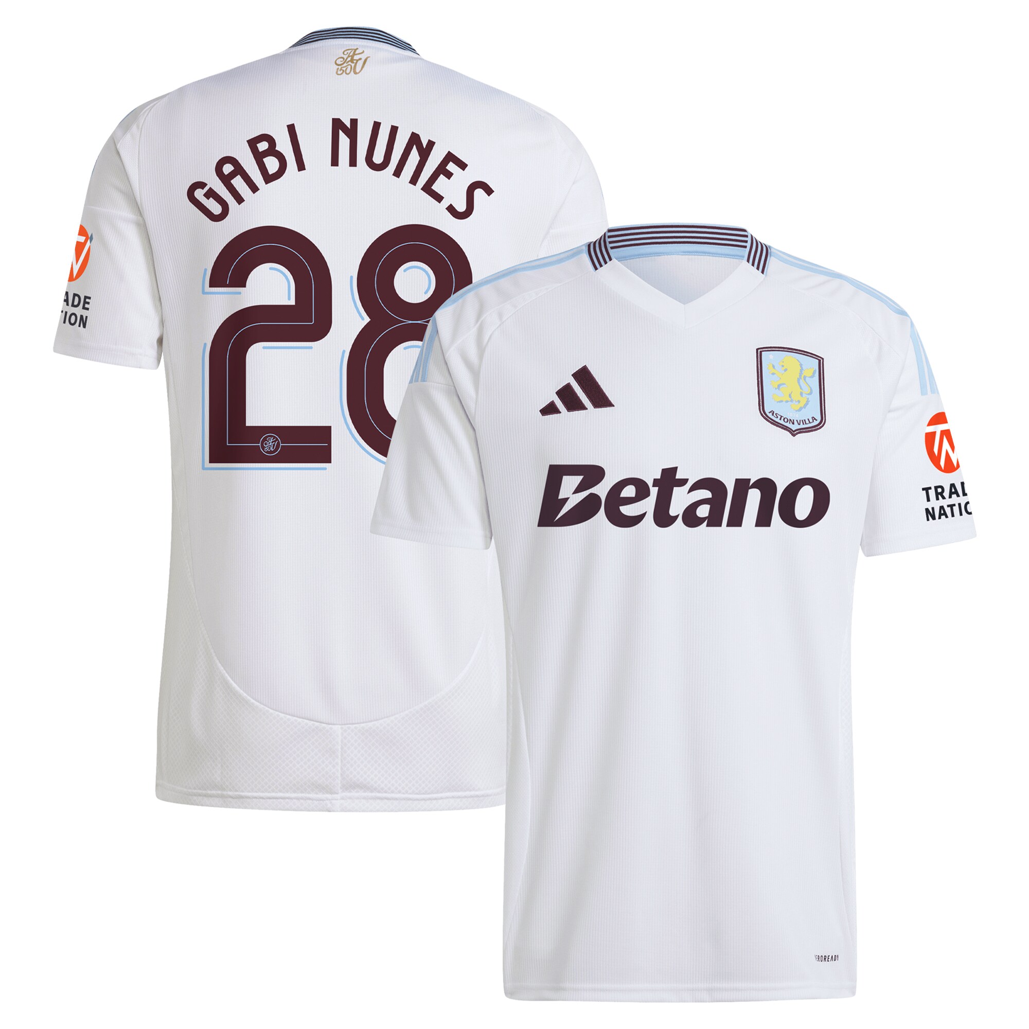 aston villa adidas away shirt 2024-25 with gabi nunes 28 cup printing Collection | Aston Villa Shirts and Official Gear