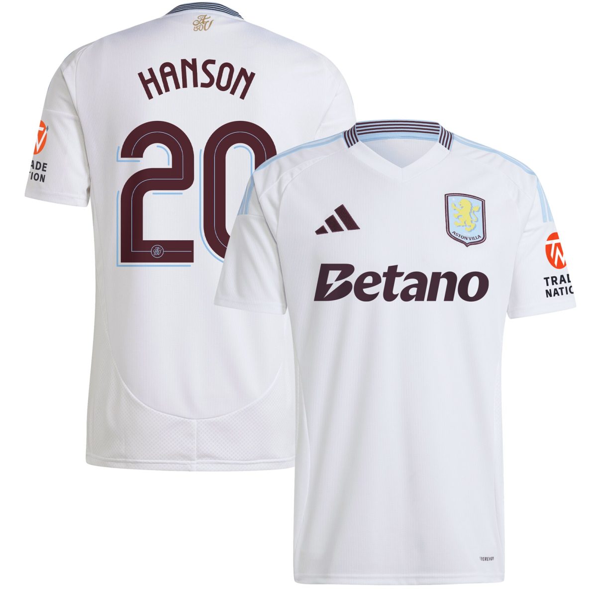 aston villa adidas away shirt 2024-25 with hanson 20 cup printing Collection | Aston Villa Shirts and Official Gear