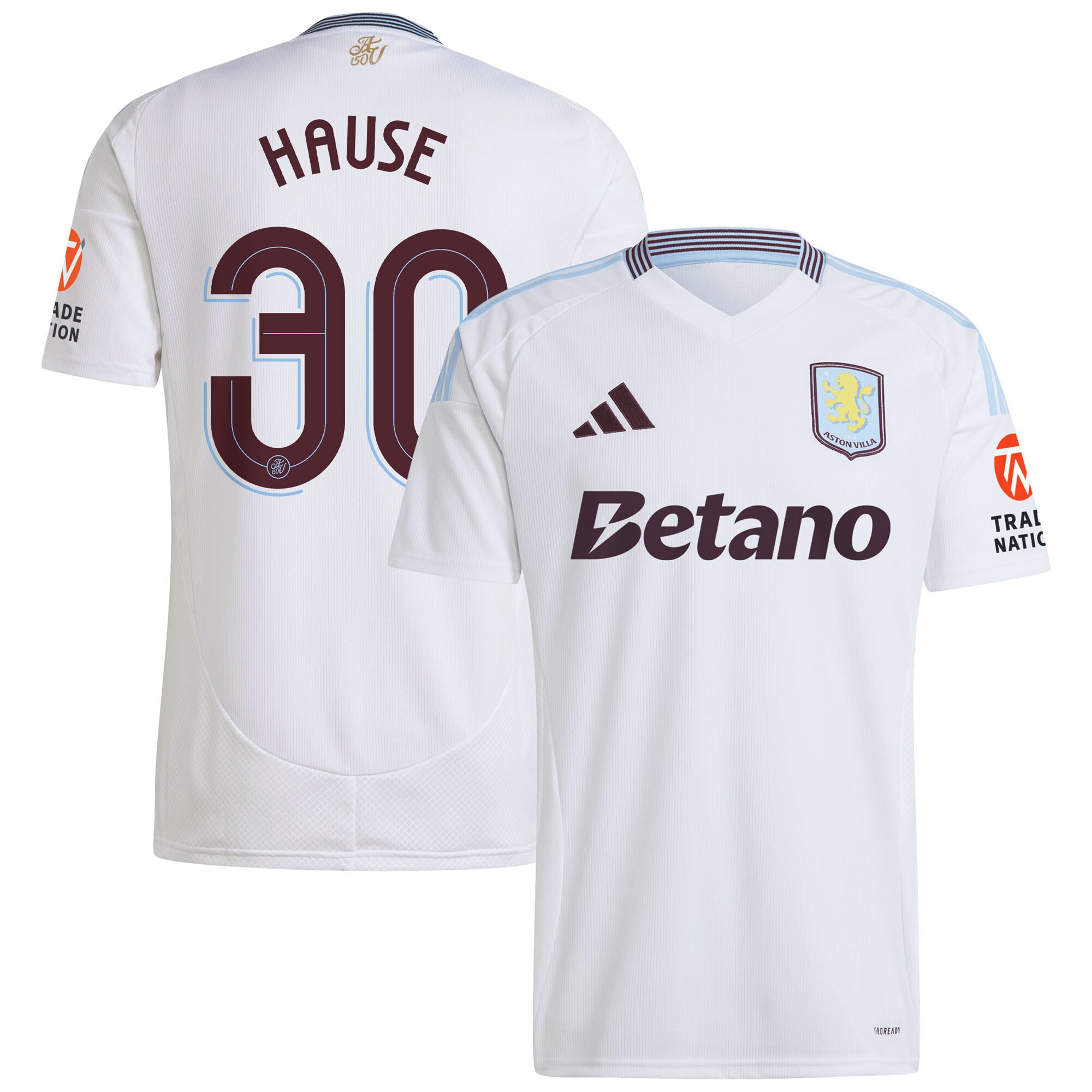 aston villa adidas away shirt 2024-25 with hause 30 cup printing Collection | Aston Villa Shirts and Official Gear