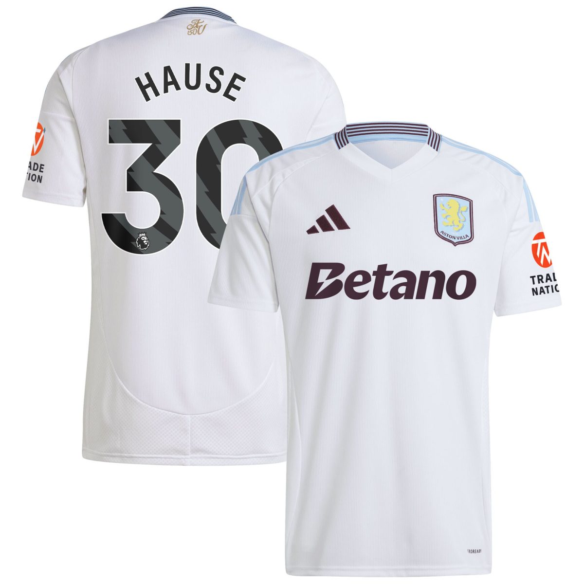 aston villa adidas away shirt 2024-25 with hause 30 printing Collection | Aston Villa Shirts and Official Gear