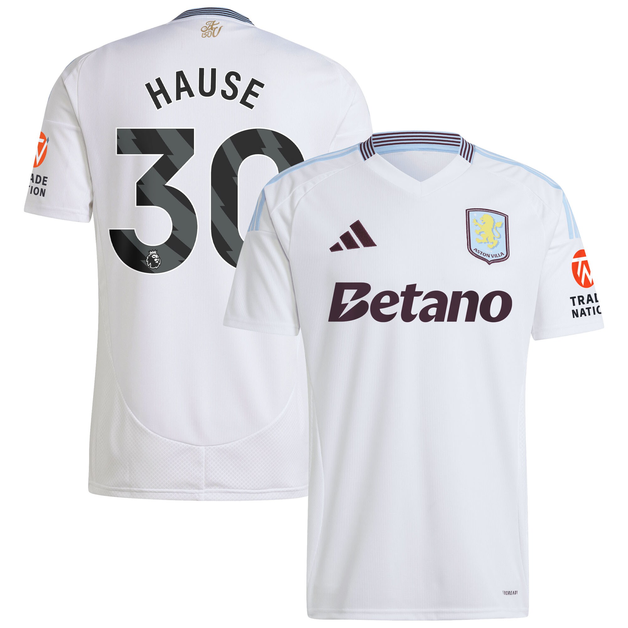 aston villa adidas away shirt 2024-25 with hause 30 printing Collection | Aston Villa Shirts and Official Gear