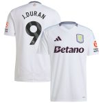 aston villa adidas away shirt 2024-25 with j.duran 9 printing Collection | Aston Villa Shirts and Official Gear