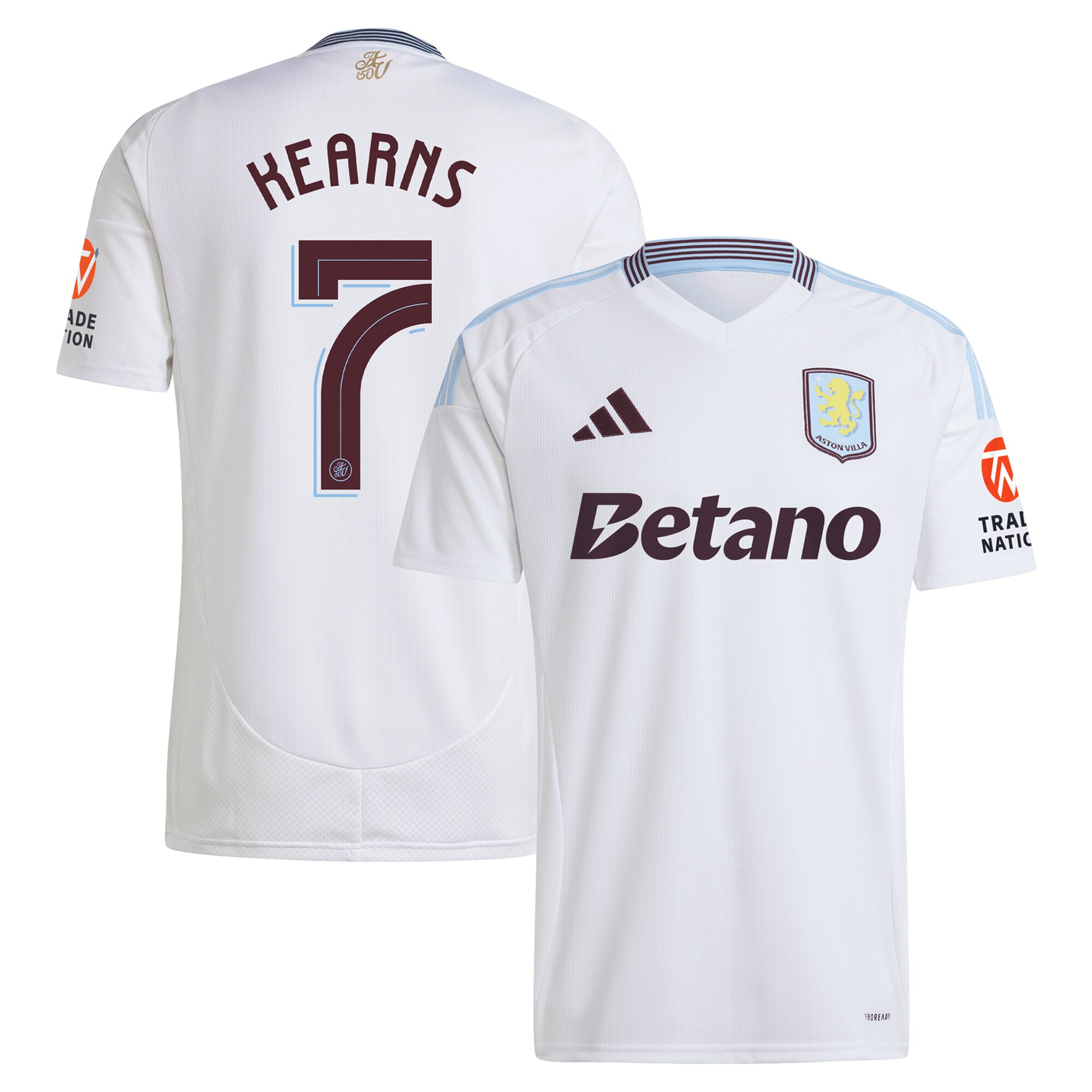 aston villa adidas away shirt 2024-25 with kearns 7 cup printing Collection | Aston Villa Shirts and Official Gear