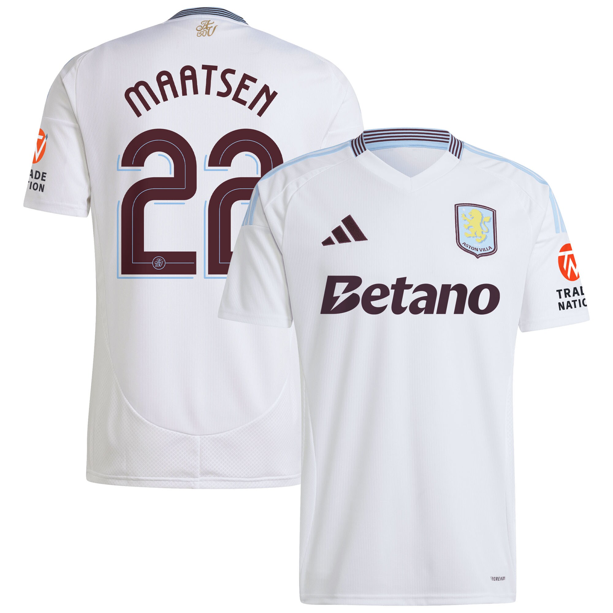 aston villa adidas away shirt 2024-25 with maatsen 22 cup printing Collection | Aston Villa Shirts and Official Gear