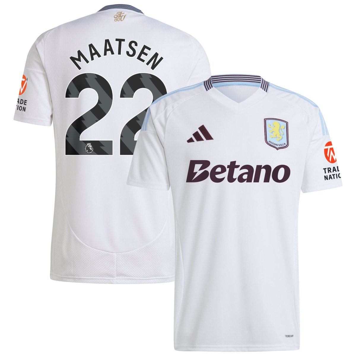 aston villa adidas away shirt 2024-25 with maatsen 22 printing Collection | Aston Villa Shirts and Official Gear