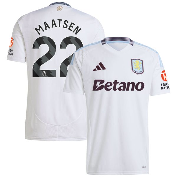 aston villa adidas away shirt 2024-25 with maatsen 22 printing Collection | Aston Villa Shirts and Official Gear
