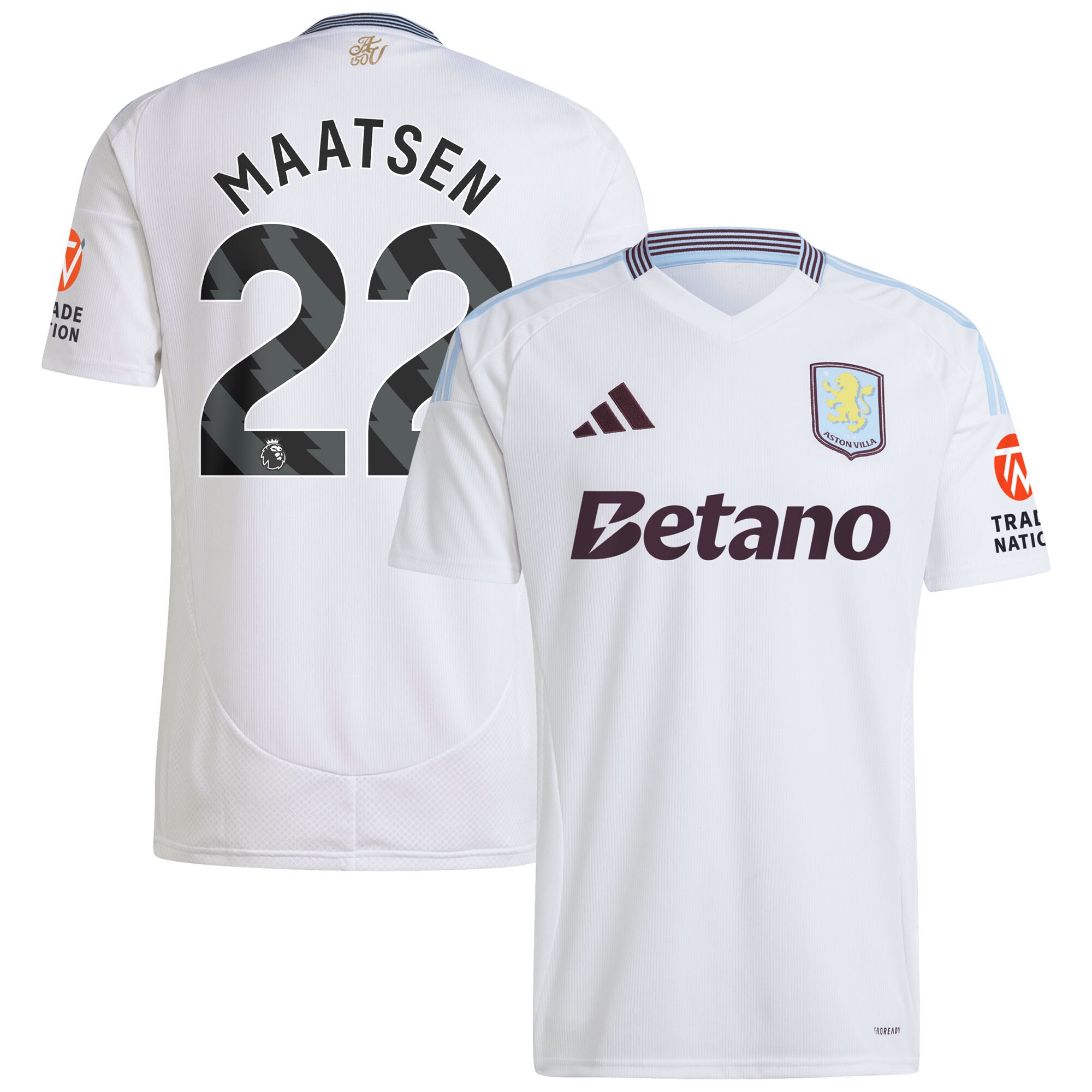 aston villa adidas away shirt 2024-25 with maatsen 22 printing Collection | Aston Villa Shirts and Official Gear