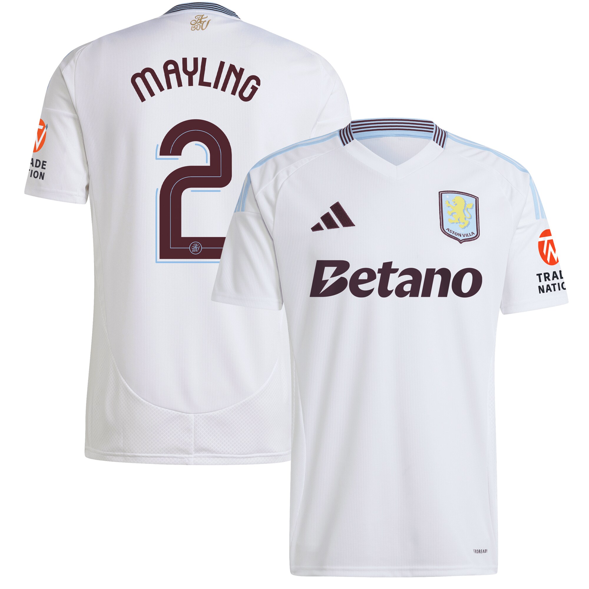 aston villa adidas away shirt 2024-25 with mayling 2 cup printing Collection | Aston Villa Shirts and Official Gear
