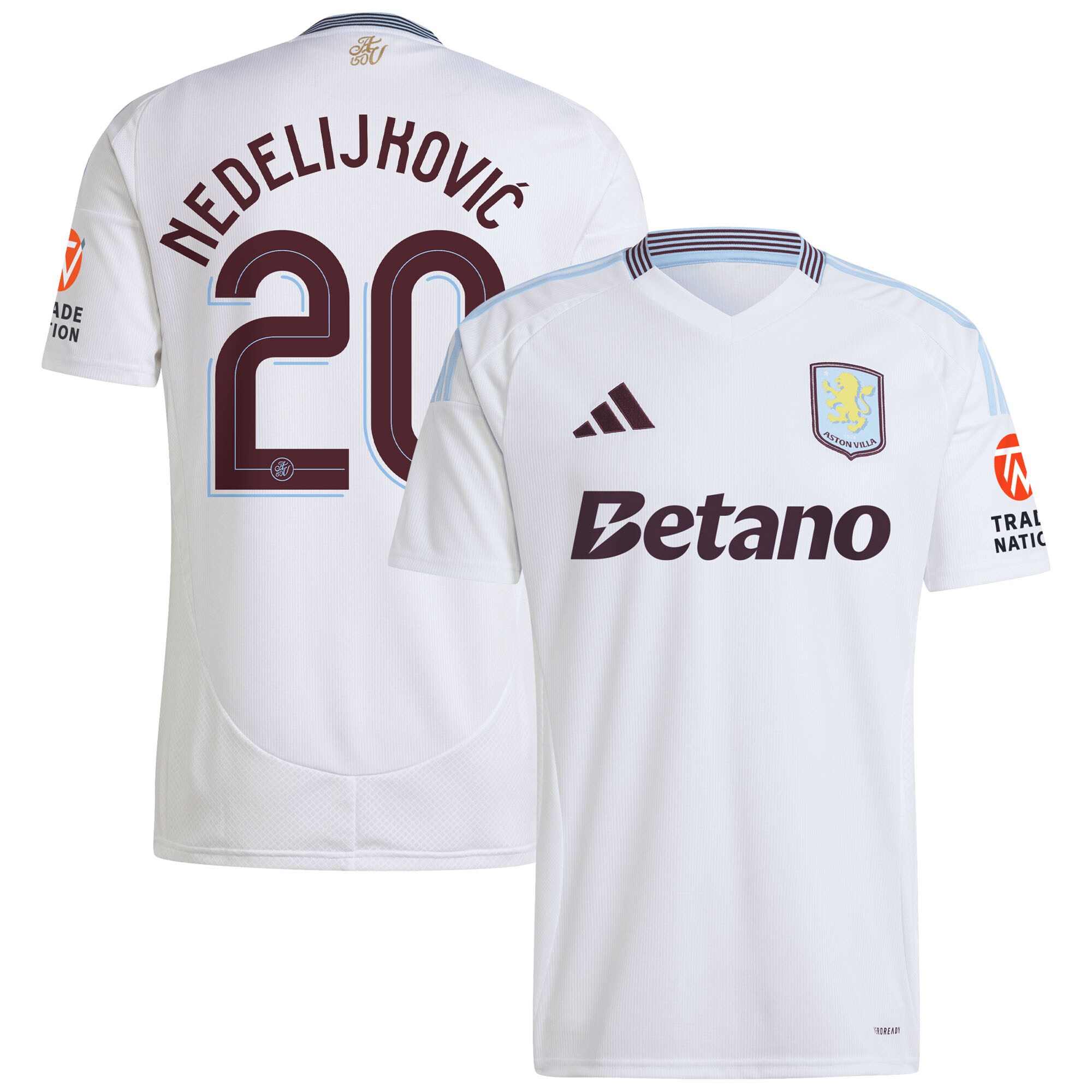 aston villa adidas away shirt 2024-25 with nedeljković 20 cup printing Collection | Aston Villa Shirts and Official Gear