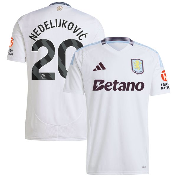 aston villa adidas away shirt 2024-25 with nedeljković 20 printing Collection | Aston Villa Shirts and Official Gear