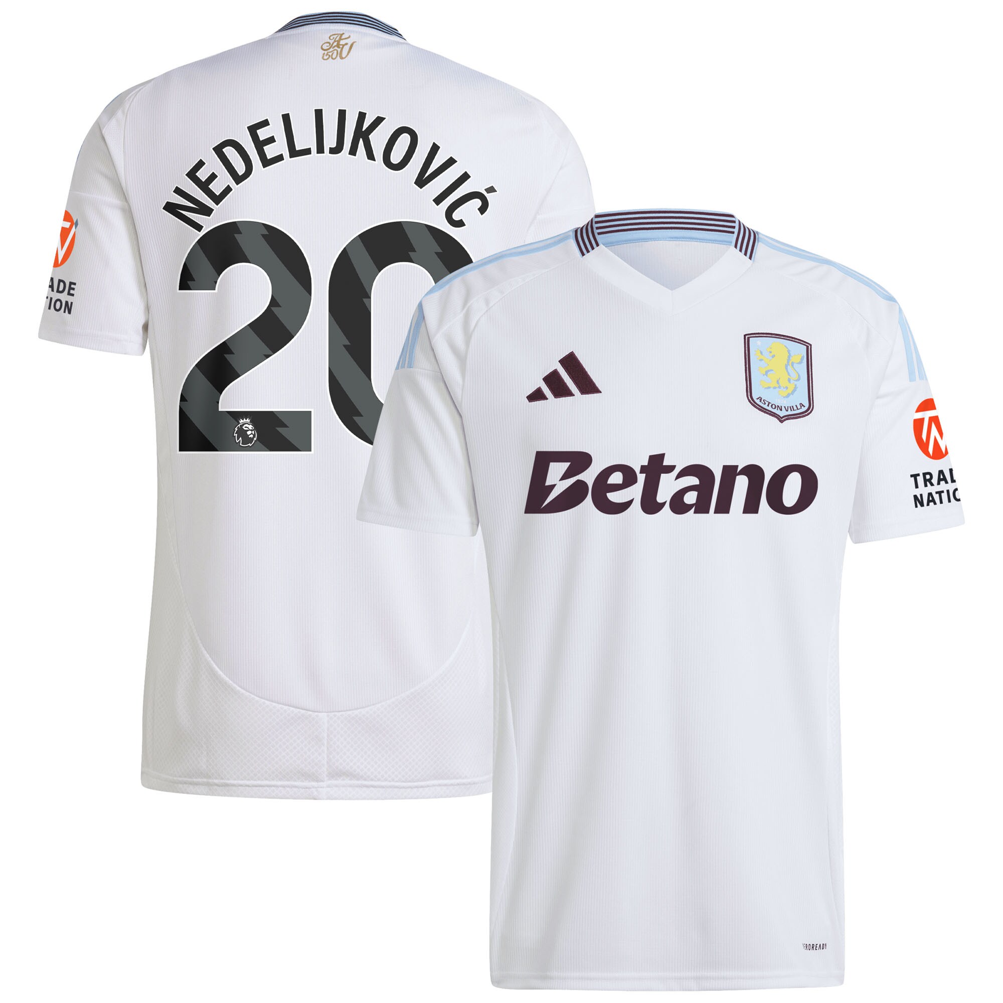 aston villa adidas away shirt 2024-25 with nedeljković 20 printing Collection | Aston Villa Shirts and Official Gear