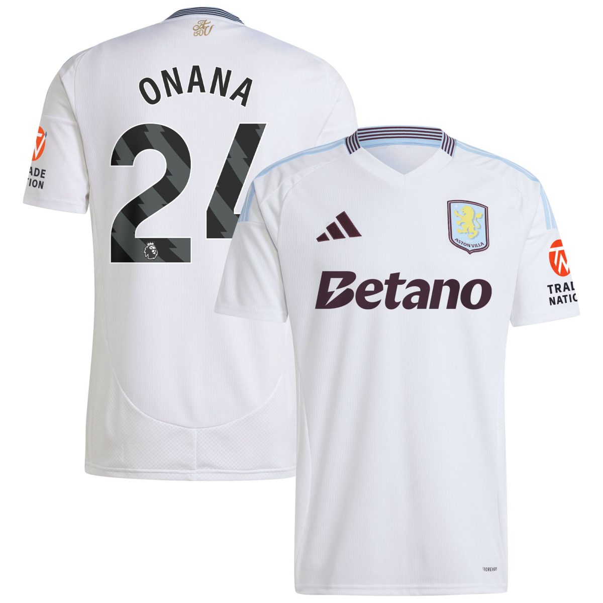 aston villa adidas away shirt 2024-25 with onana 24 printing Collection | Aston Villa Shirts and Official Gear