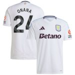 aston villa adidas away shirt 2024-25 with onana 24 printing Collection | Aston Villa Shirts and Official Gear