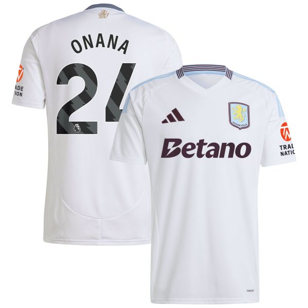 aston villa adidas away shirt 2024-25 with onana 24 printing Collection | Aston Villa Shirts and Official Gear