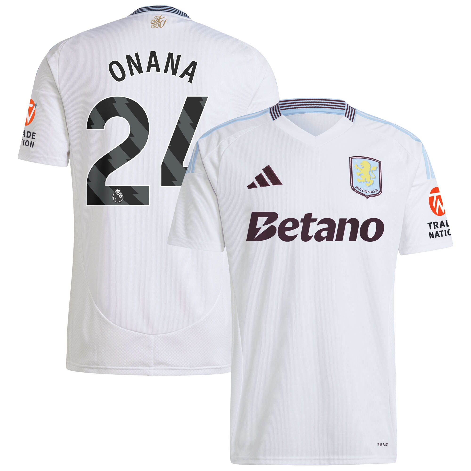 aston villa adidas away shirt 2024-25 with onana 24 printing Collection | Aston Villa Shirts and Official Gear