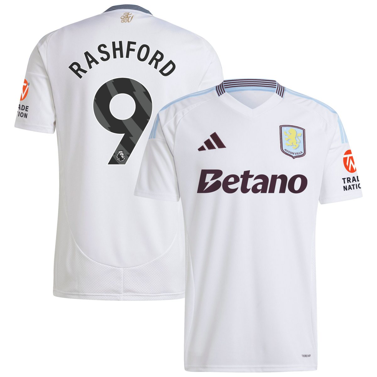 aston villa adidas away shirt 2024-25 with rashford 9 printing Collection | Aston Villa Shirts and Official Gear
