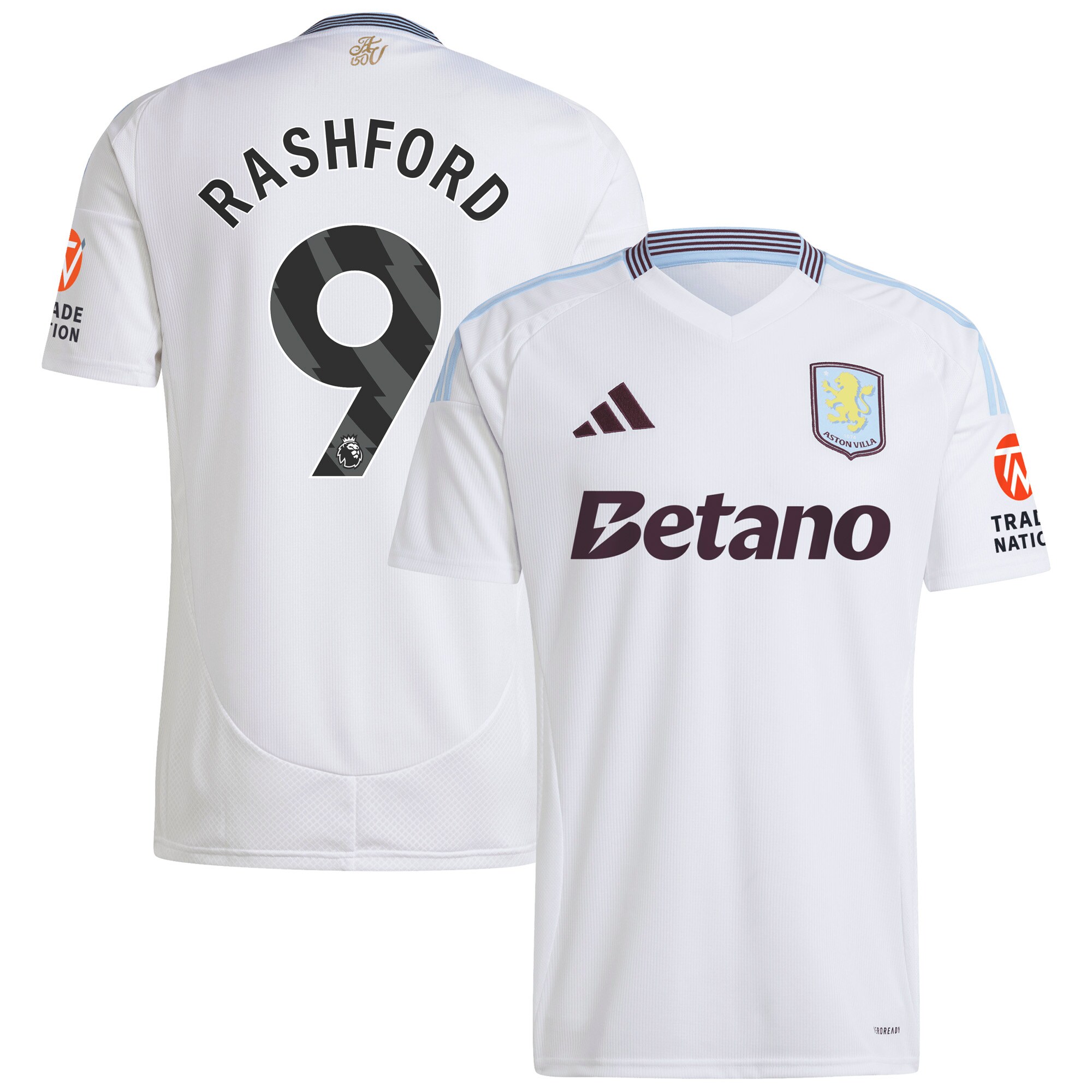 aston villa adidas away shirt 2024-25 with rashford 9 printing Collection | Aston Villa Shirts and Official Gear