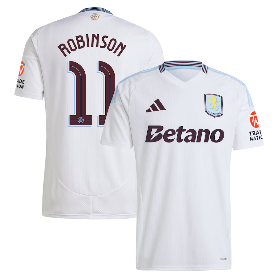 aston villa adidas away shirt 2024-25 with robinson 11 cup printing Collection | Aston Villa Shirts and Official Gear