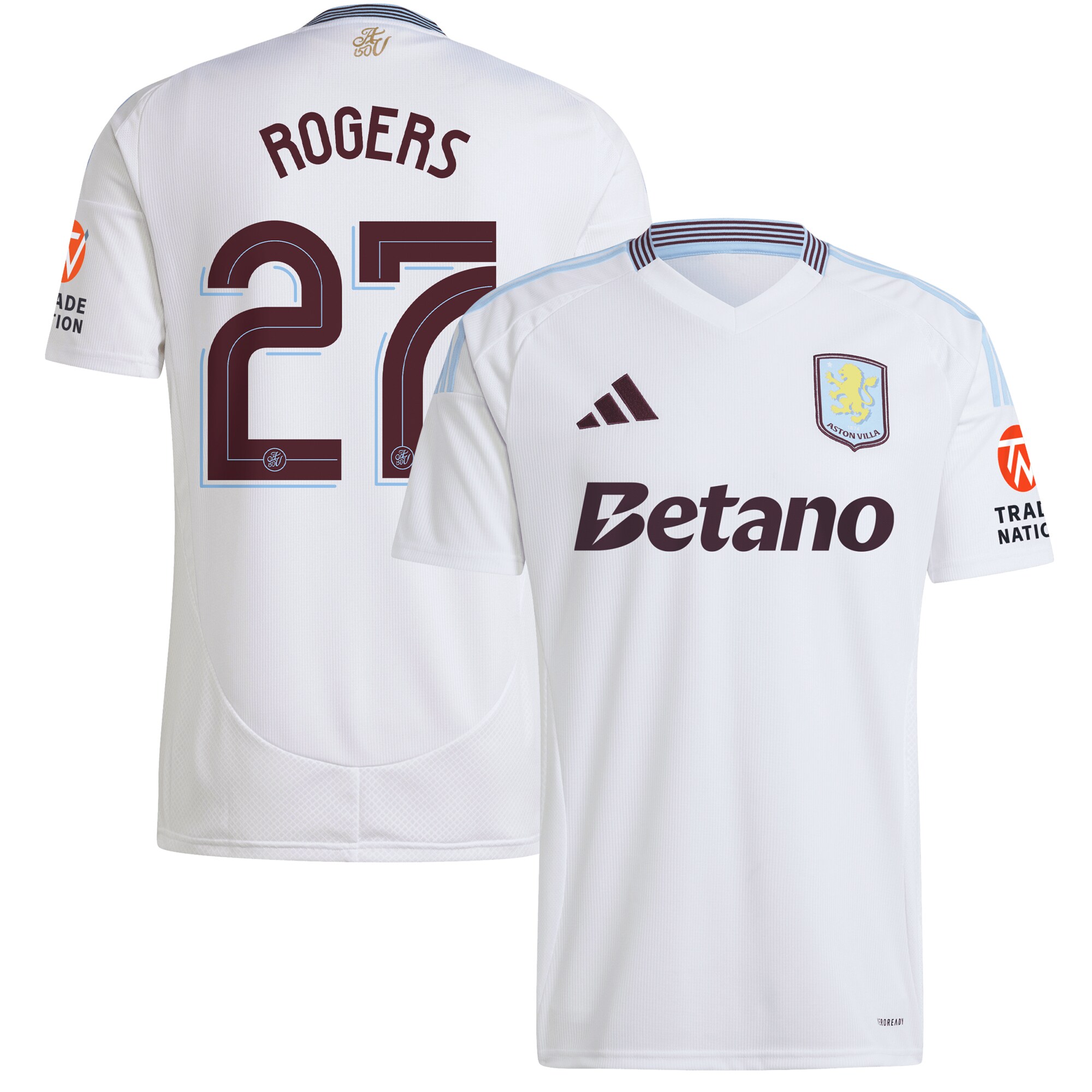 aston villa adidas away shirt 2024-25 with rogers 27 cup printing Collection | Aston Villa Shirts and Official Gear