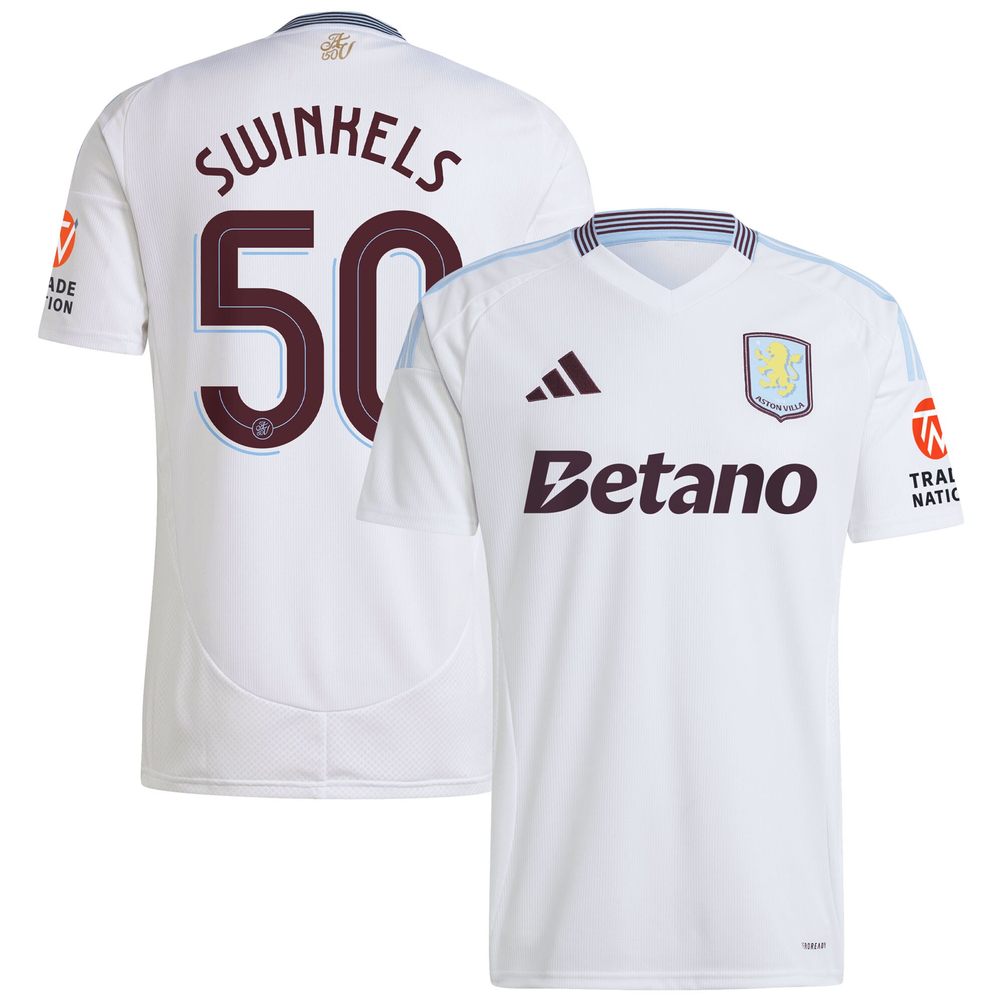 aston villa adidas away shirt 2024-25 with swinkels 50 cup printing Collection | Aston Villa Shirts and Official Gear