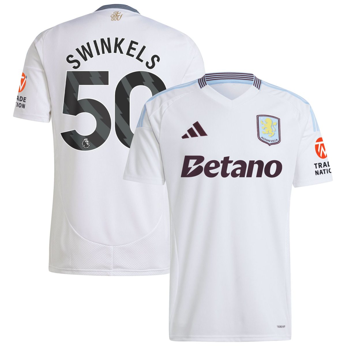 aston villa adidas away shirt 2024-25 with swinkels 50 printing Collection | Aston Villa Shirts and Official Gear