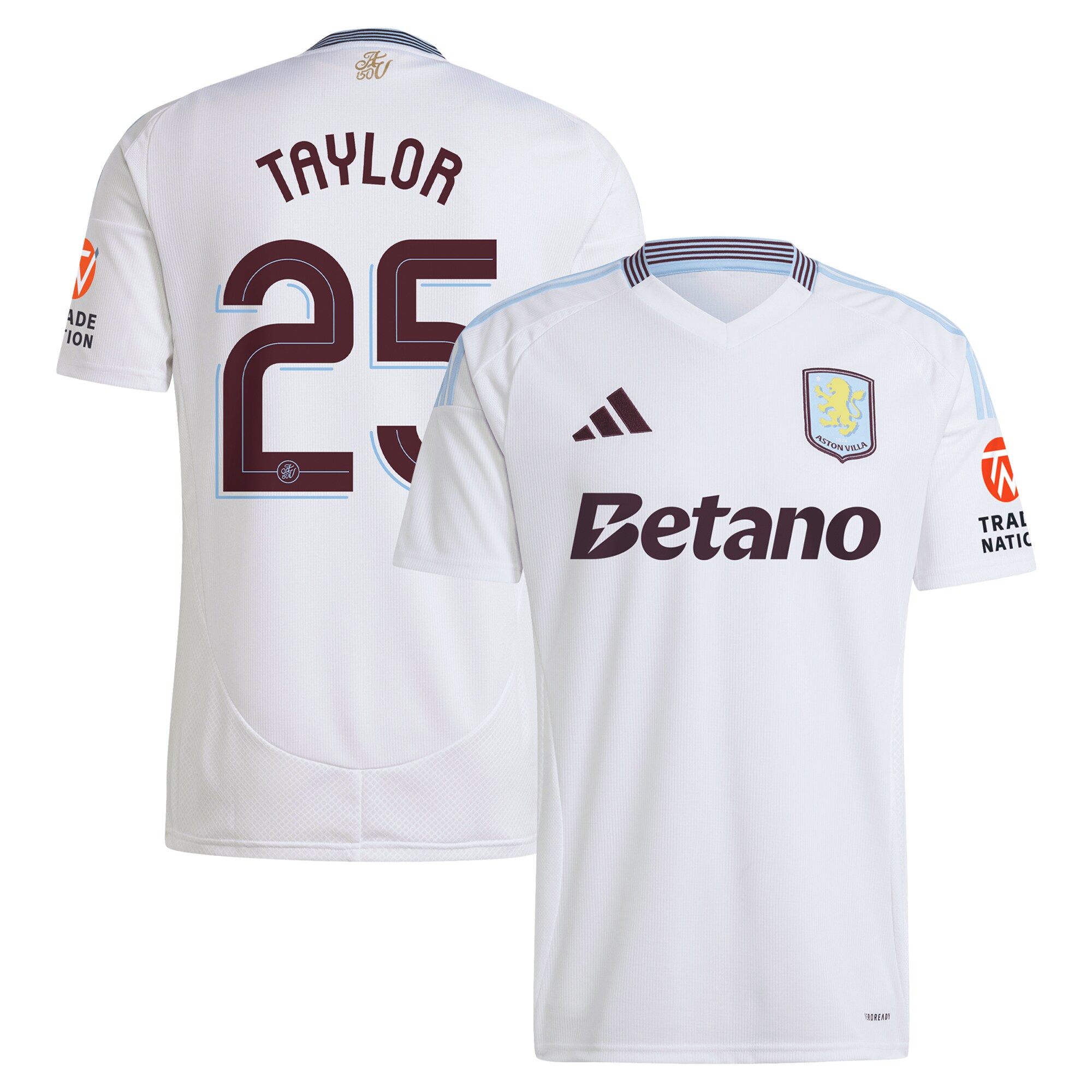 aston villa adidas away shirt 2024-25 with taylor 25 cup printing Collection | Aston Villa Shirts and Official Gear