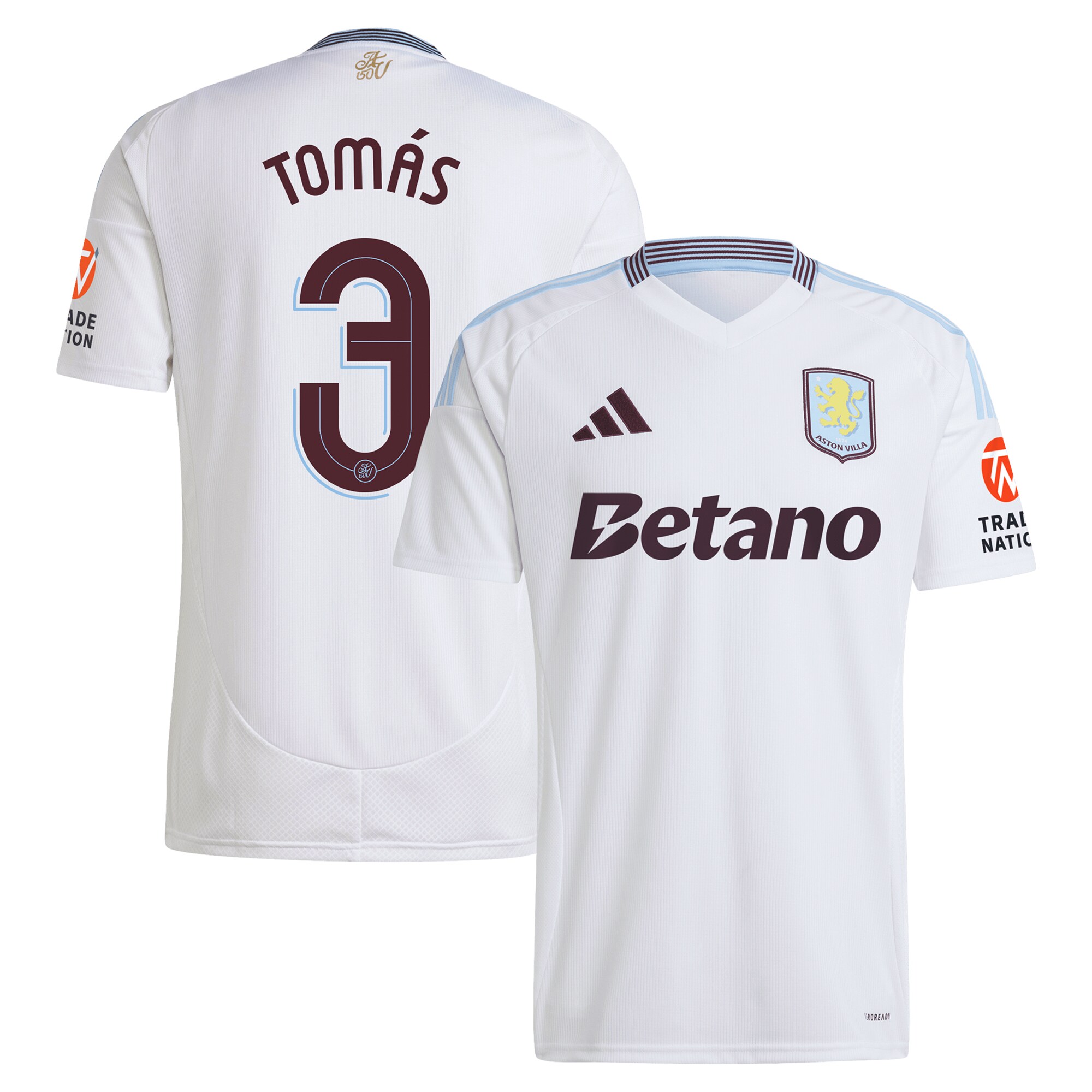 aston villa adidas away shirt 2024-25 with tomás 3 cup printing Collection | Aston Villa Shirts and Official Gear