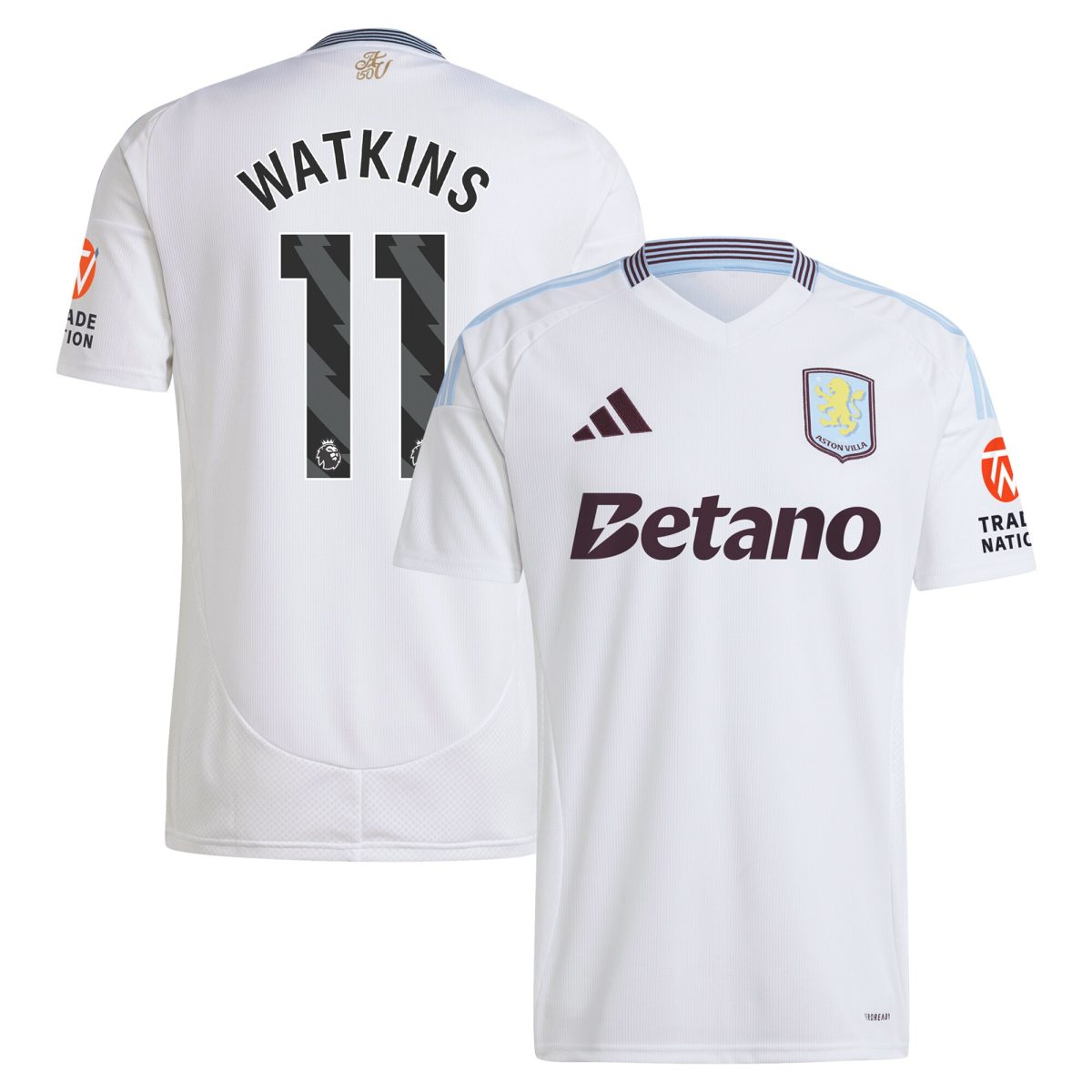 aston villa adidas away shirt 2024-25 with watkins 11 printing Collection | Aston Villa Shirts and Official Gear