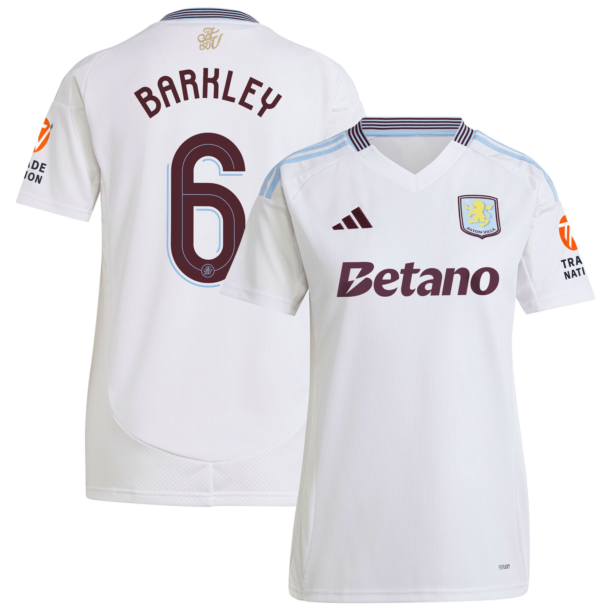 aston villa adidas away shirt 2024-25 – womens with barkley 6 cup printing Collection | Aston Villa Shirts and Official Gear