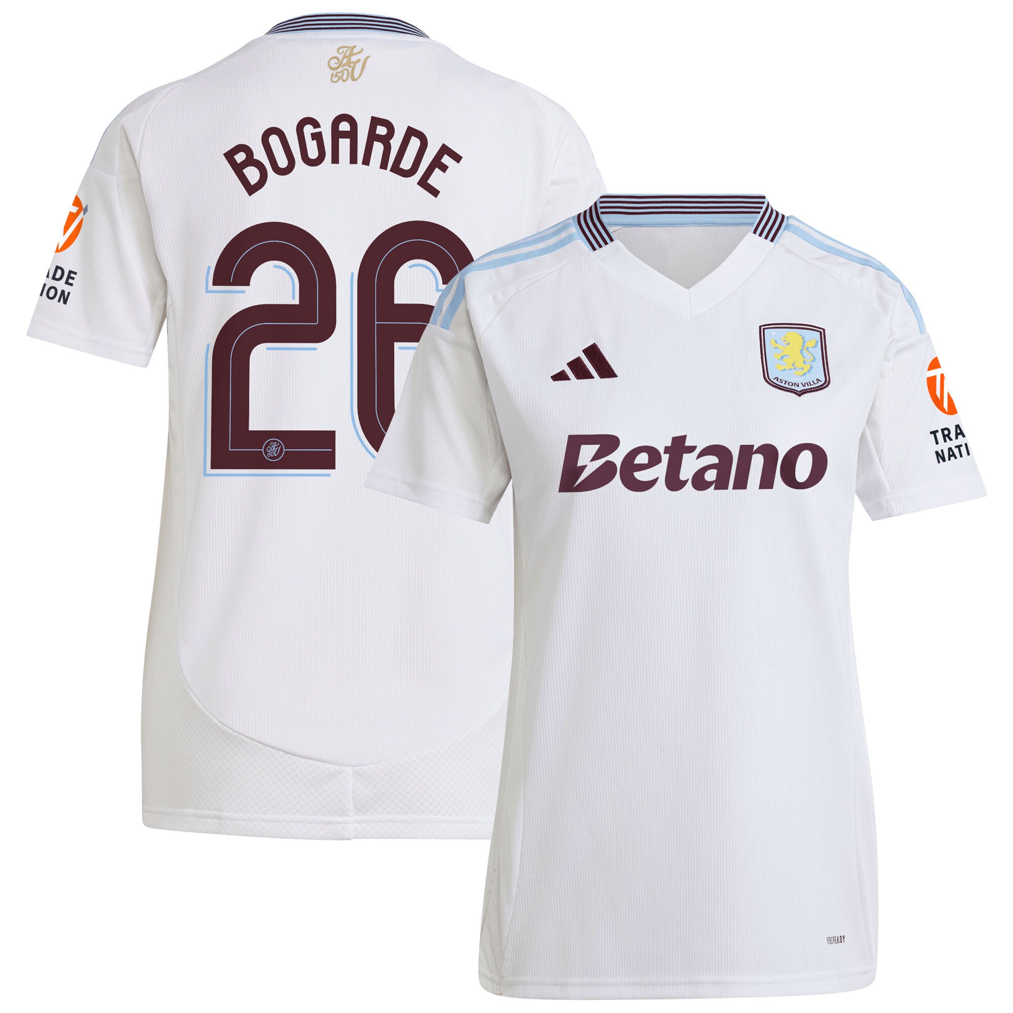 aston villa adidas away shirt 2024-25 – womens with bogarde 26 cup printing Collection | Aston Villa Shirts and Official Gear
