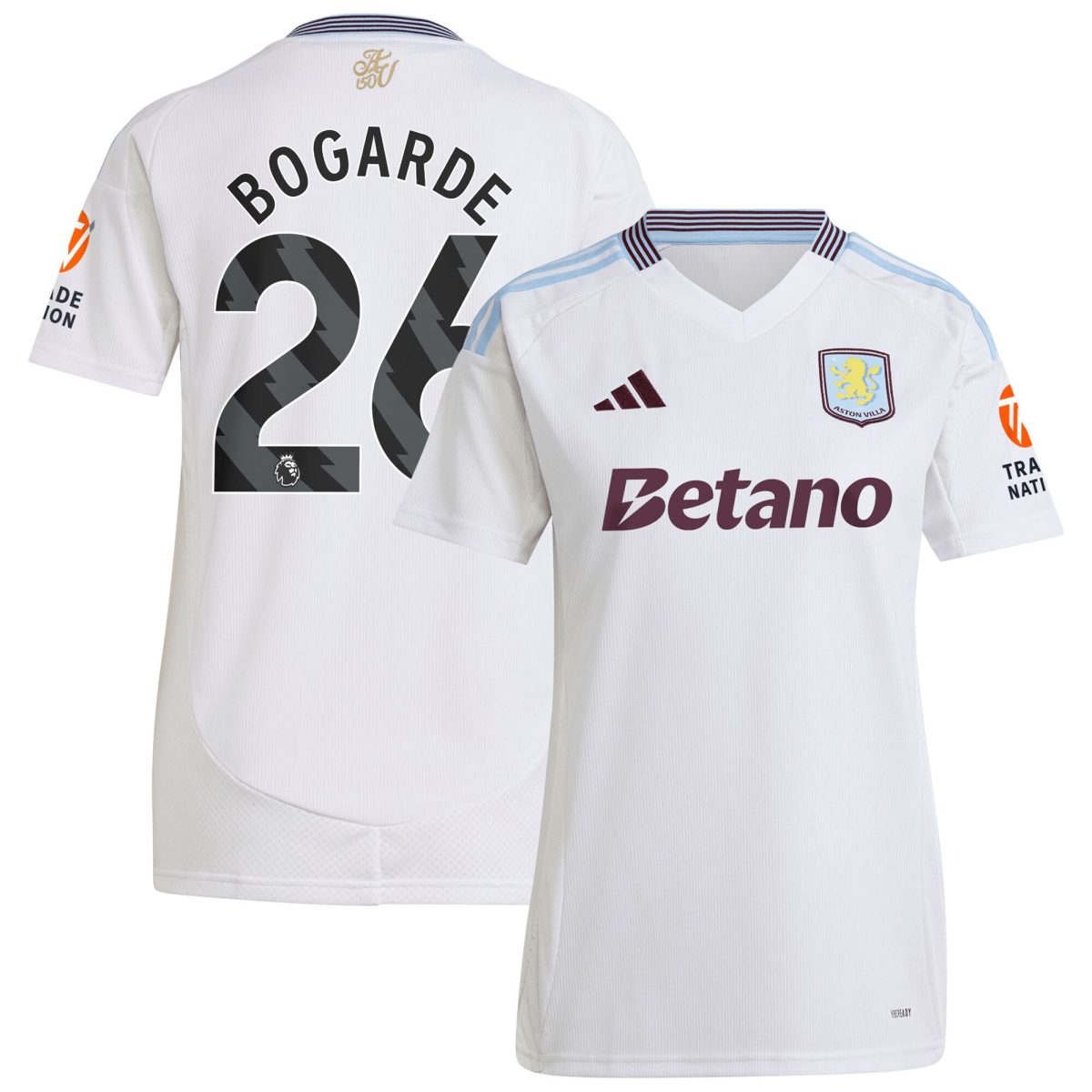 aston villa adidas away shirt 2024-25 – womens with bogarde 26 printing Collection | Aston Villa Shirts and Official Gear