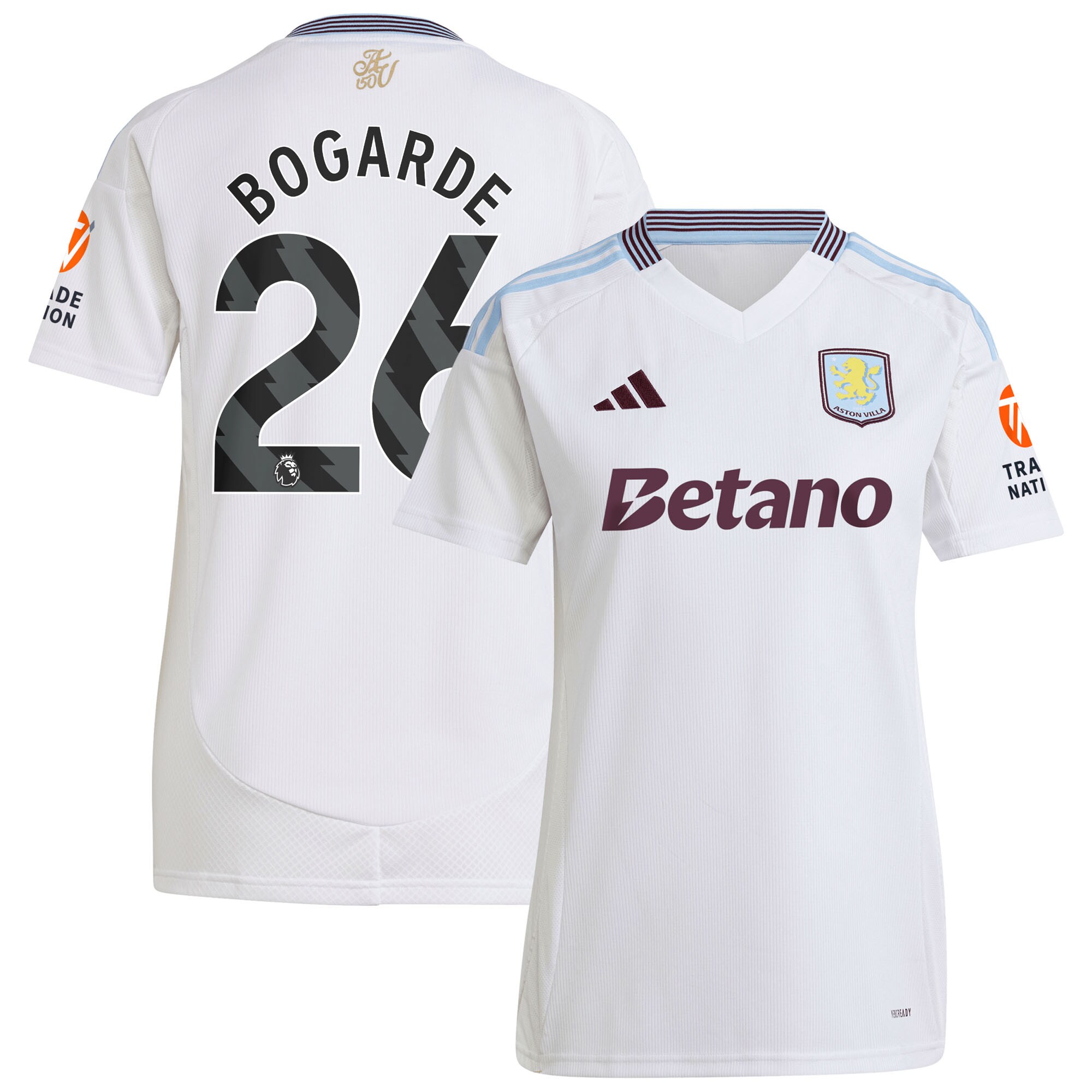 aston villa adidas away shirt 2024-25 – womens with bogarde 26 printing Collection | Aston Villa Shirts and Official Gear