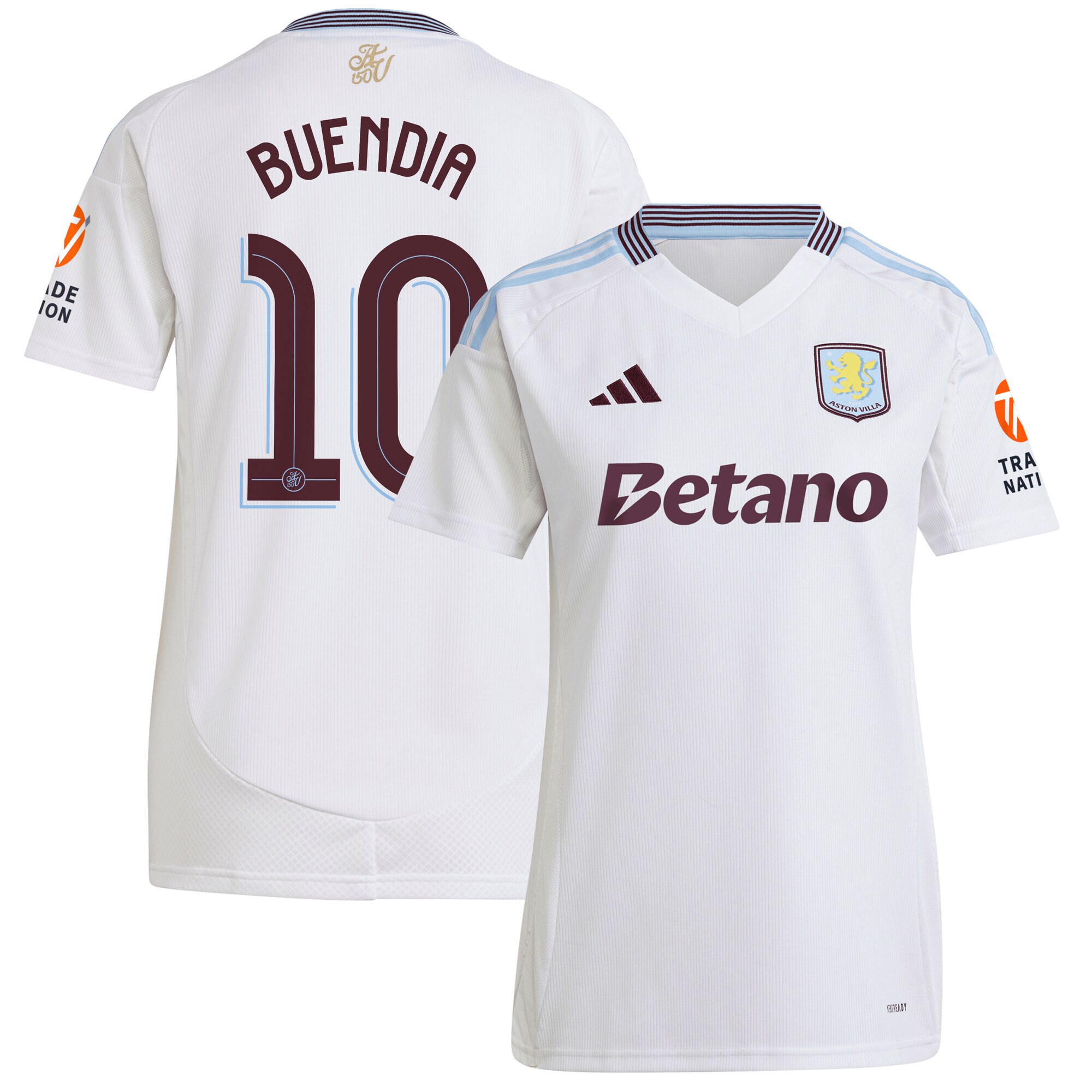 aston villa adidas away shirt 2024-25 – womens with buendia 10 cup printing Collection | Aston Villa Shirts and Official Gear