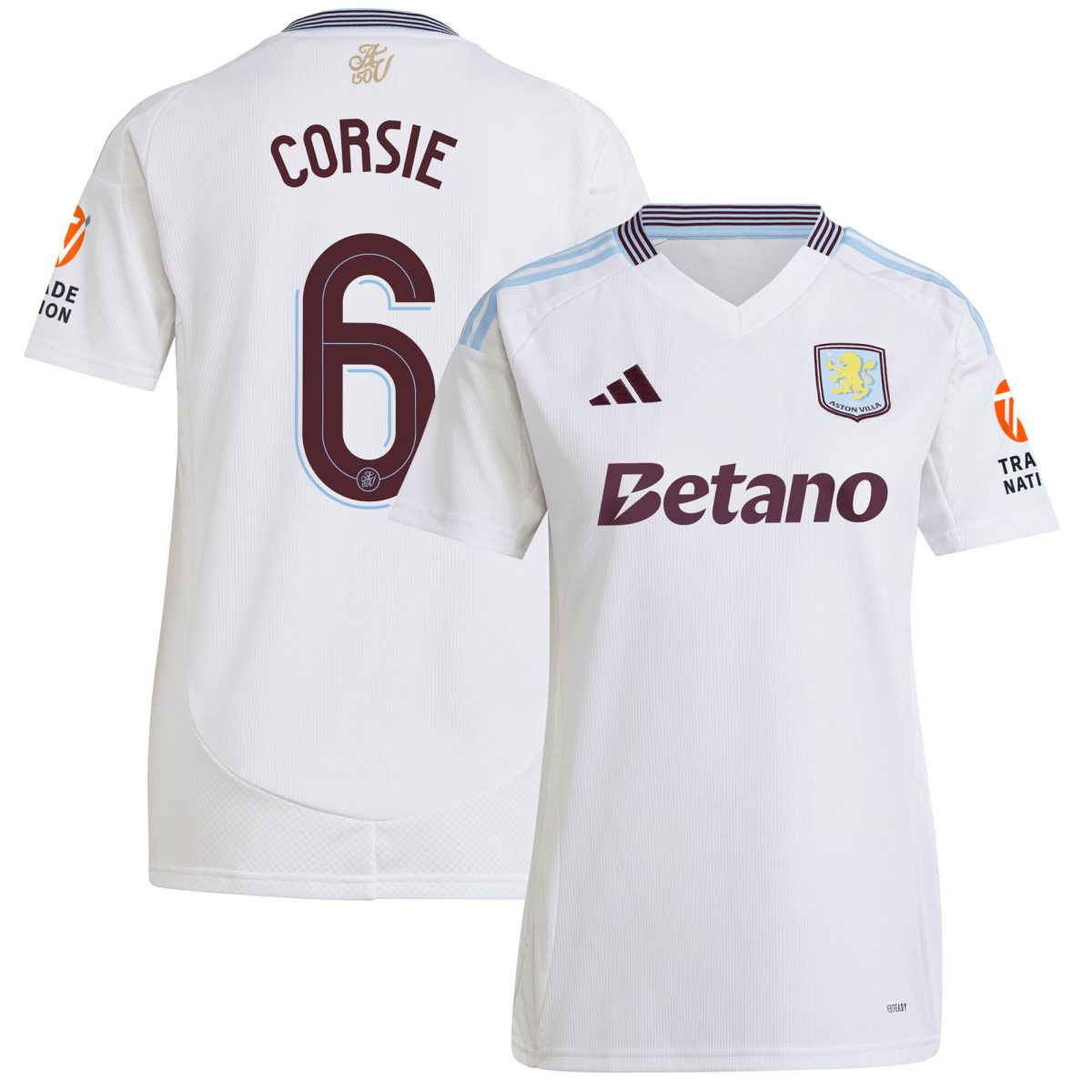 aston villa adidas away shirt 2024-25 – womens with corsie 6 cup printing Collection | Aston Villa Shirts and Official Gear