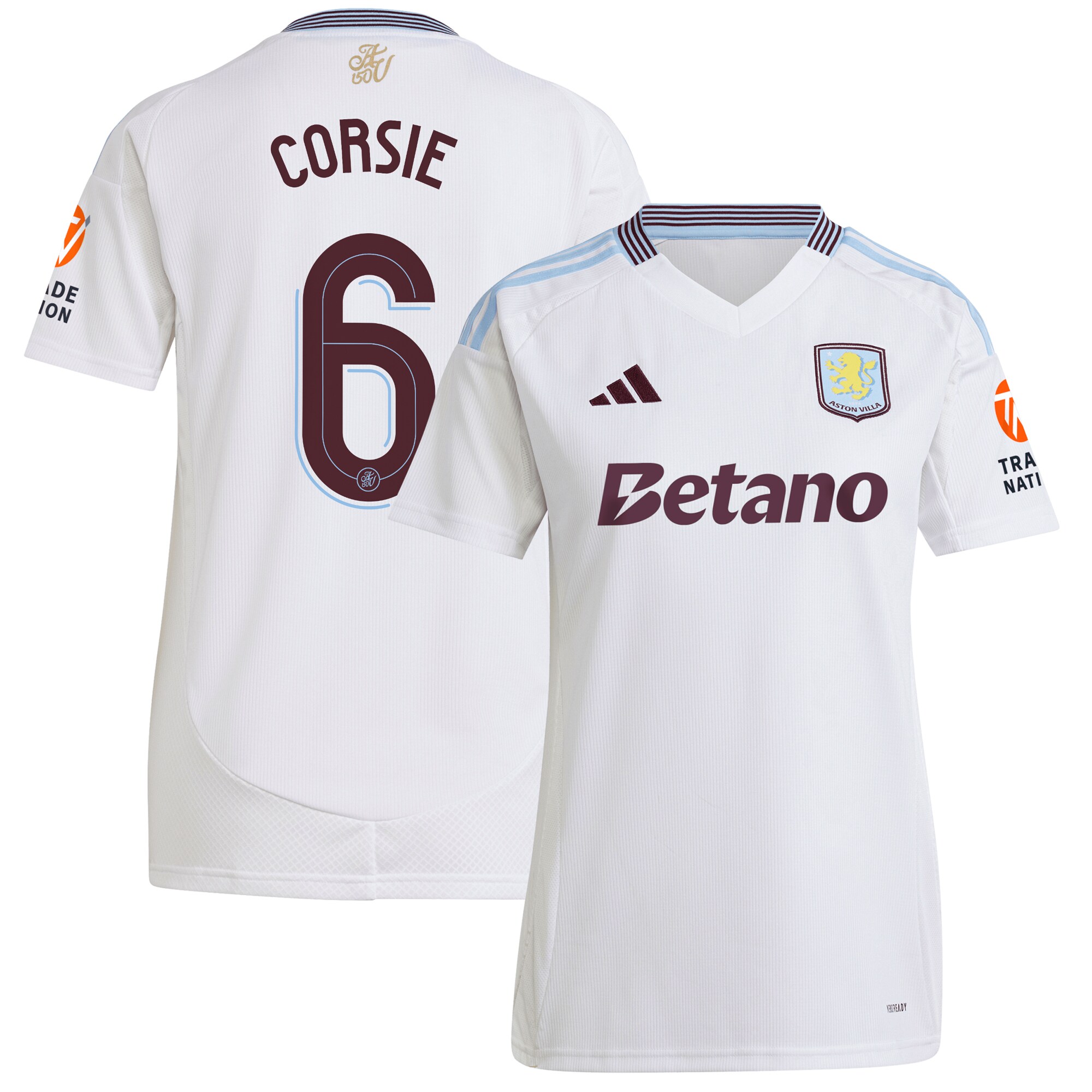 aston villa adidas away shirt 2024-25 – womens with corsie 6 cup printing Collection | Aston Villa Shirts and Official Gear