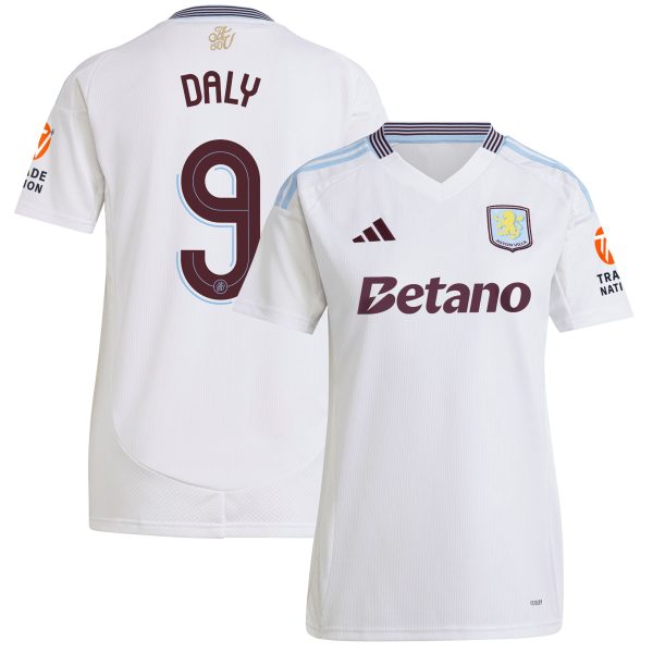 aston villa adidas away shirt 2024-25 – womens with daly 9 cup printing Collection | Aston Villa Shirts and Official Gear