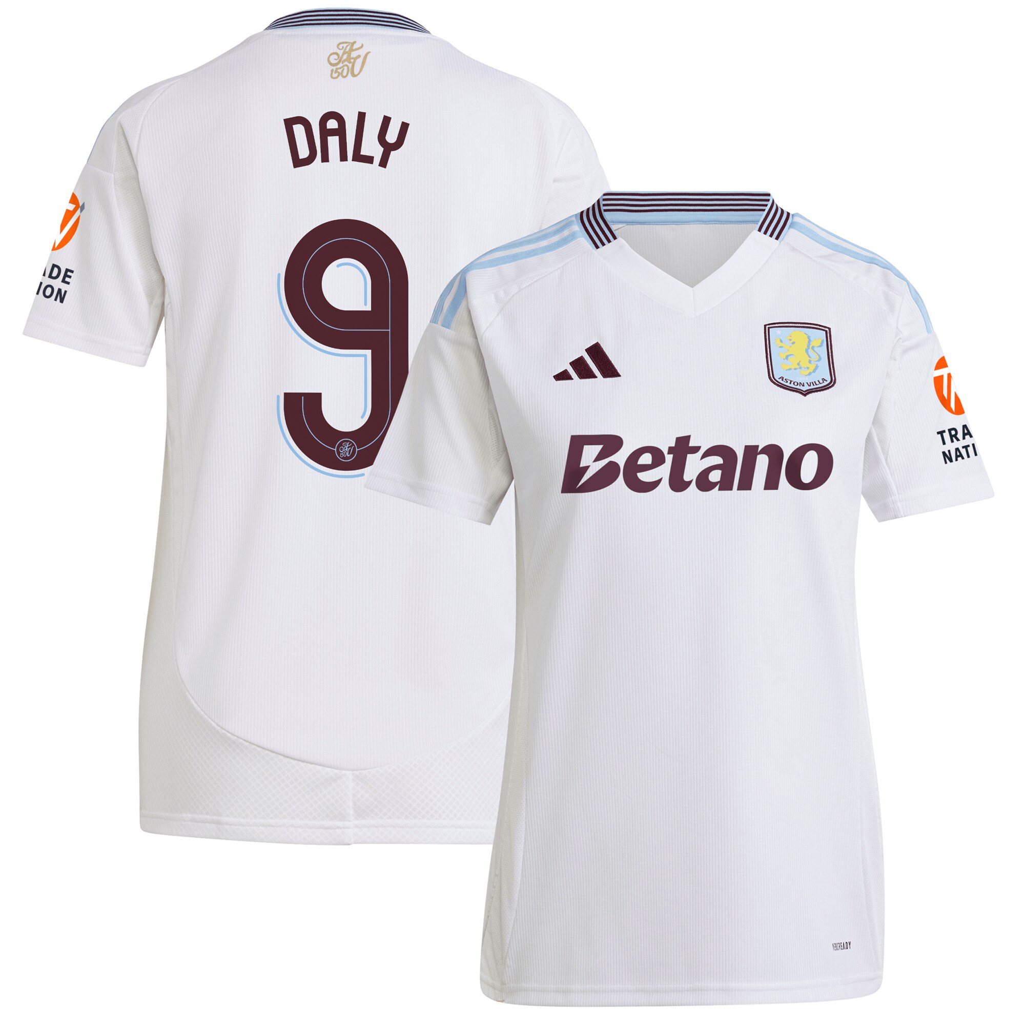aston villa adidas away shirt 2024-25 – womens with daly 9 cup printing Collection | Aston Villa Shirts and Official Gear