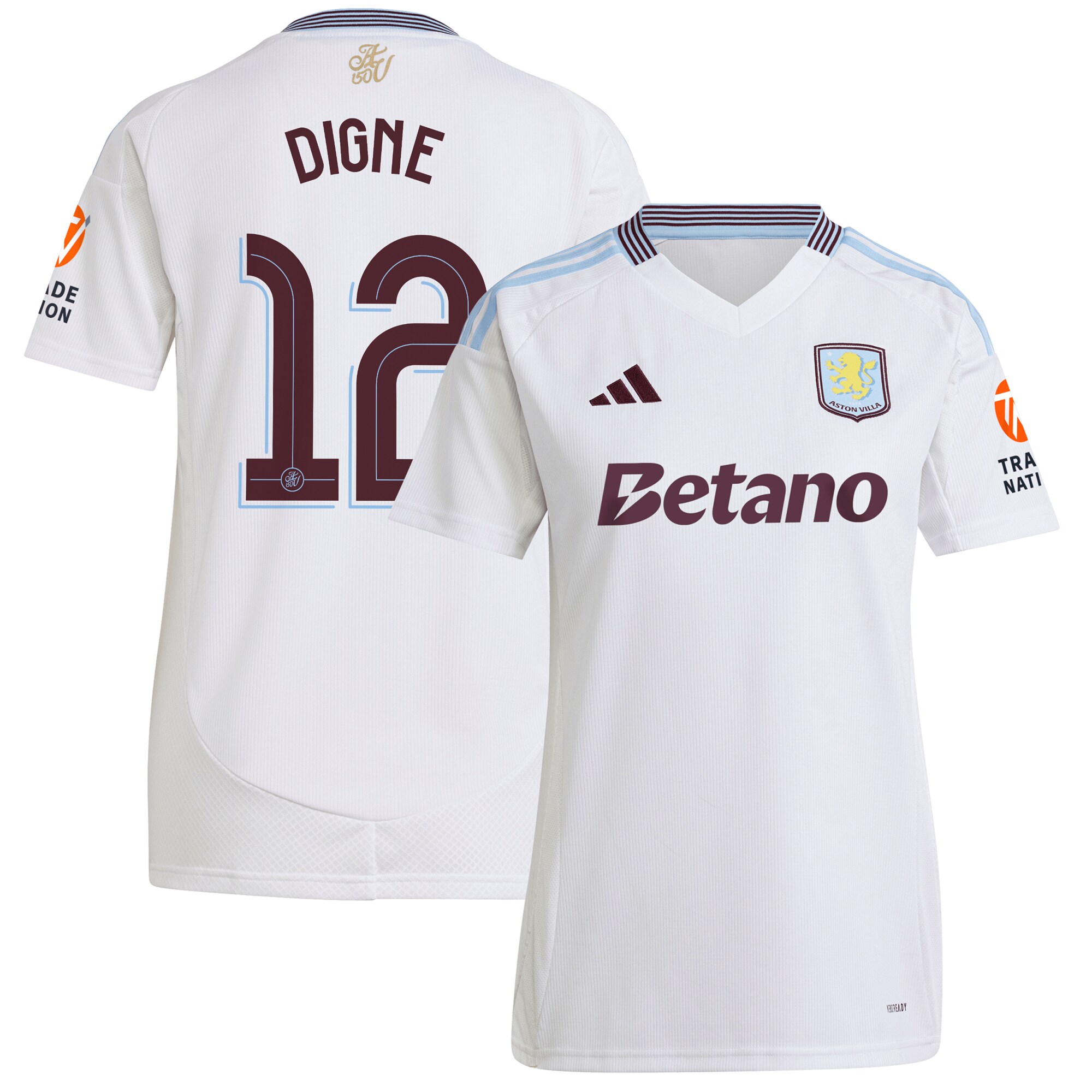 aston villa adidas away shirt 2024-25 – womens with digne 12 cup printing Collection | Aston Villa Shirts and Official Gear