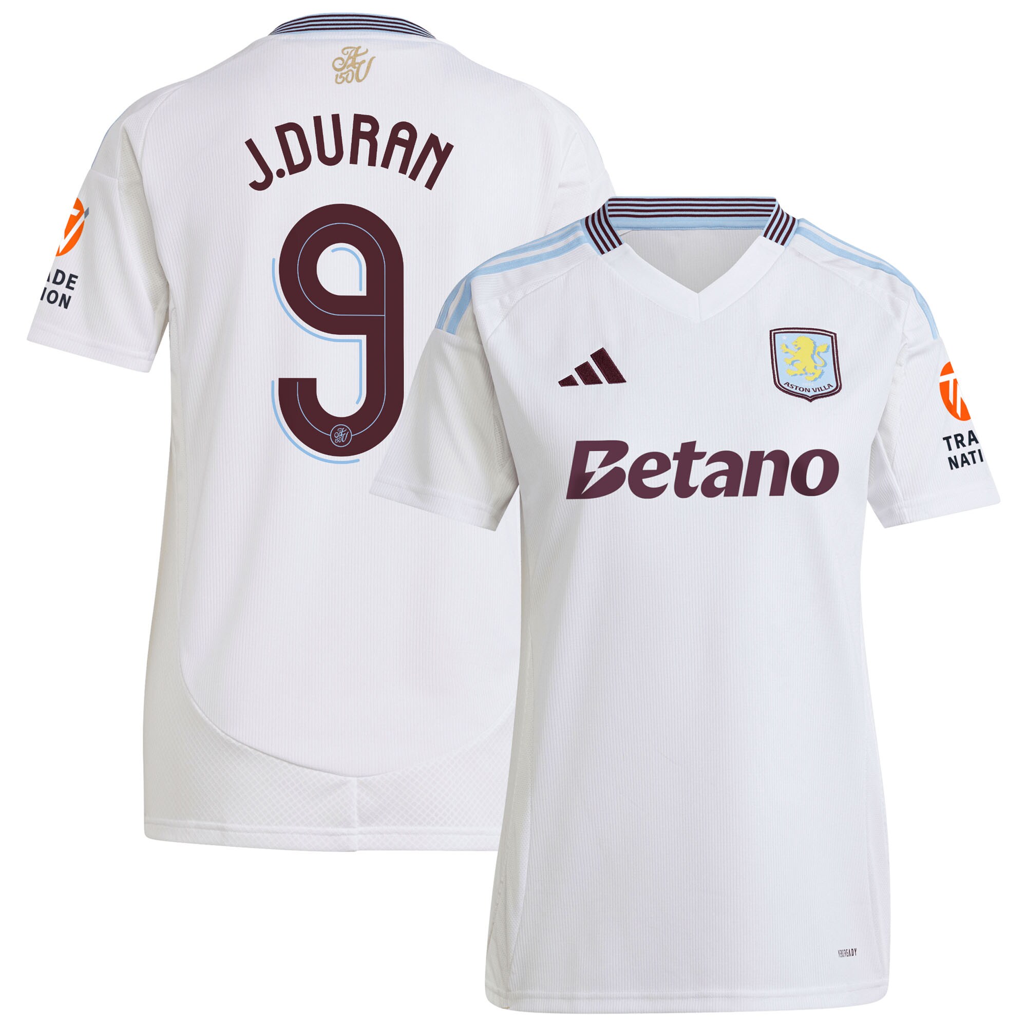 aston villa adidas away shirt 2024-25 – womens with duran 9 cup printing Collection | Aston Villa Shirts and Official Gear