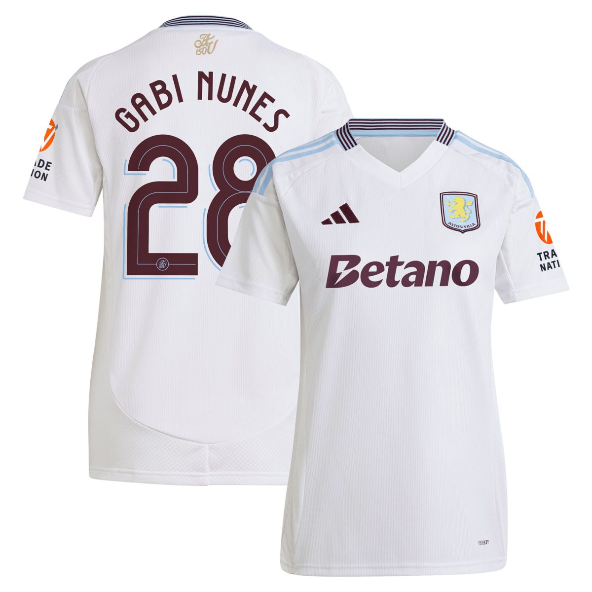 aston villa adidas away shirt 2024-25 – womens with gabi nunes 28 cup printing Collection | Aston Villa Shirts and Official Gear