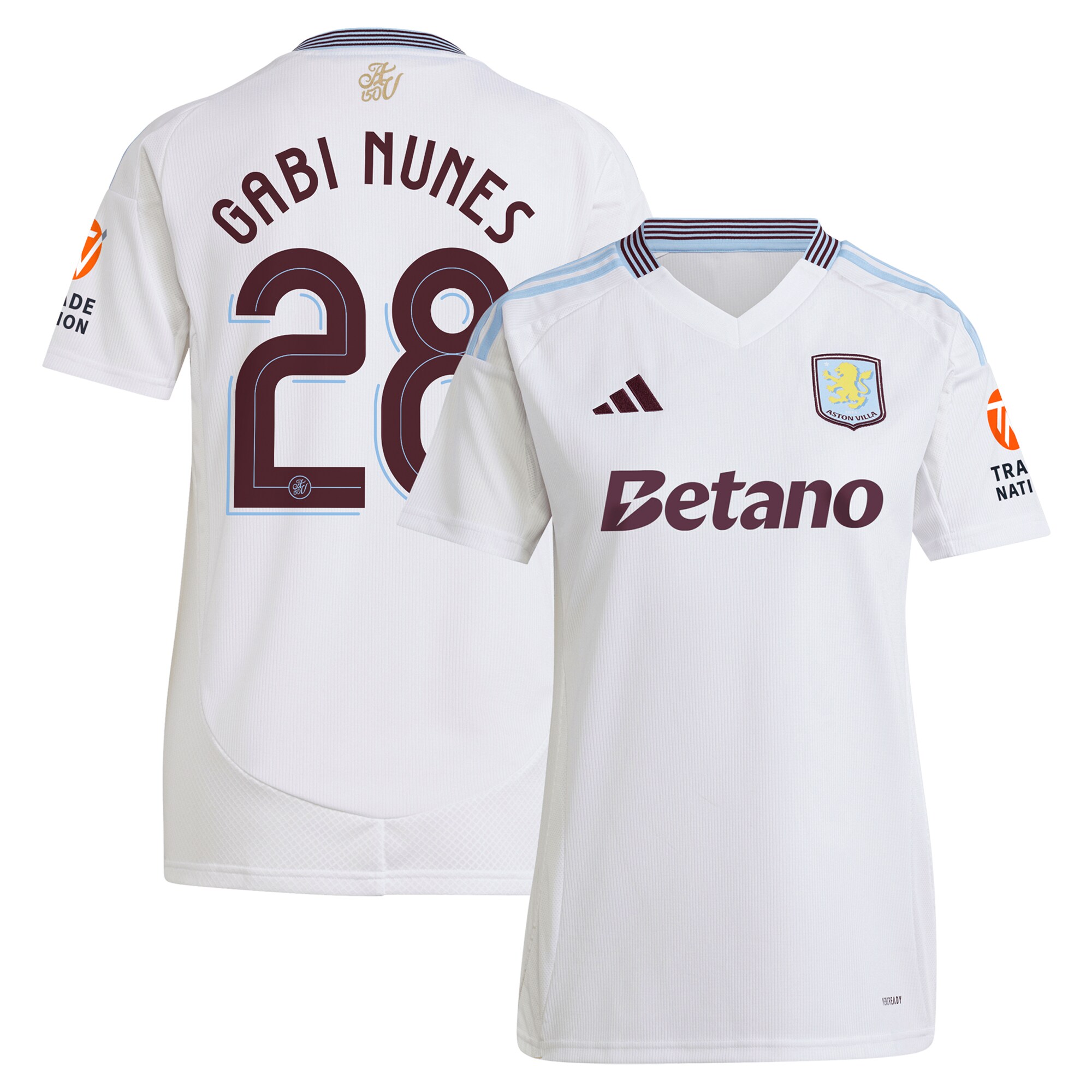 aston villa adidas away shirt 2024-25 – womens with gabi nunes 28 cup printing Collection | Aston Villa Shirts and Official Gear