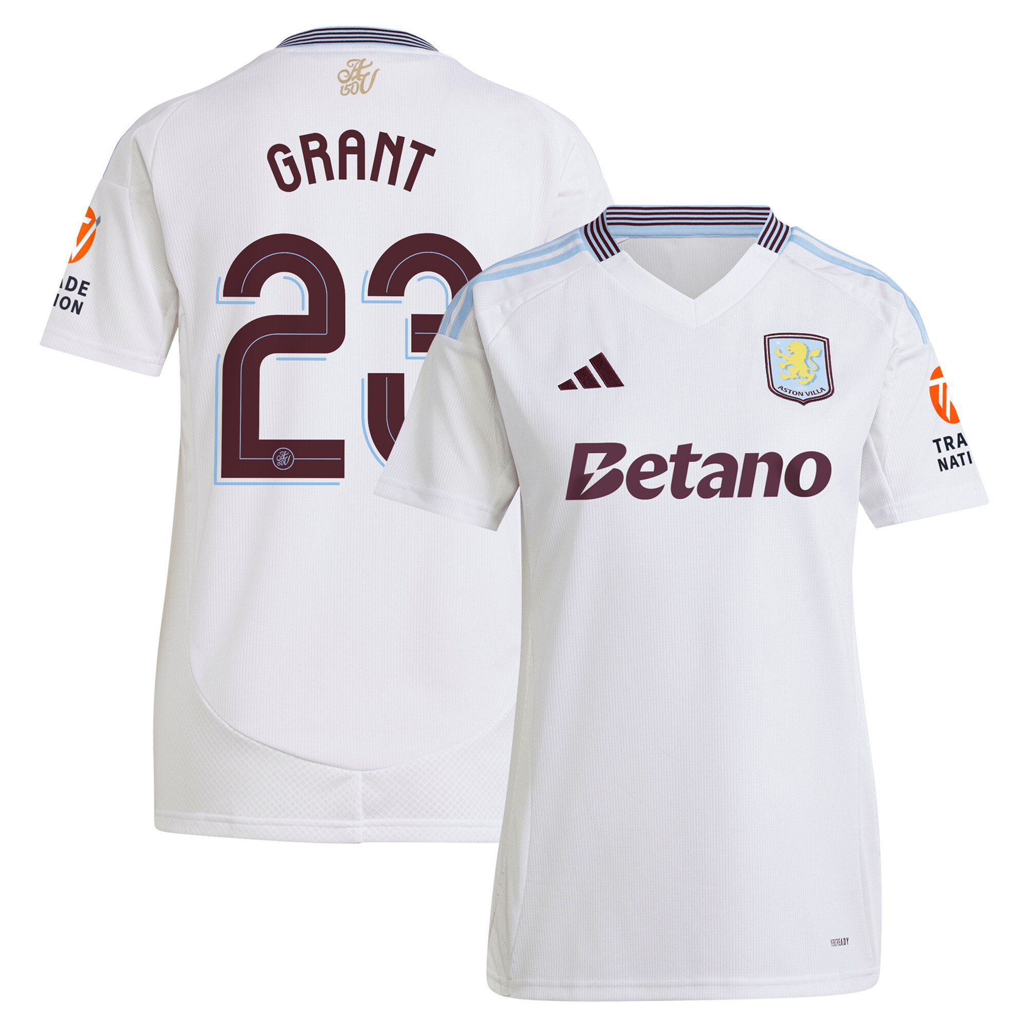 aston villa adidas away shirt 2024-25 – womens with grant 23 cup printing Collection | Aston Villa Shirts and Official Gear