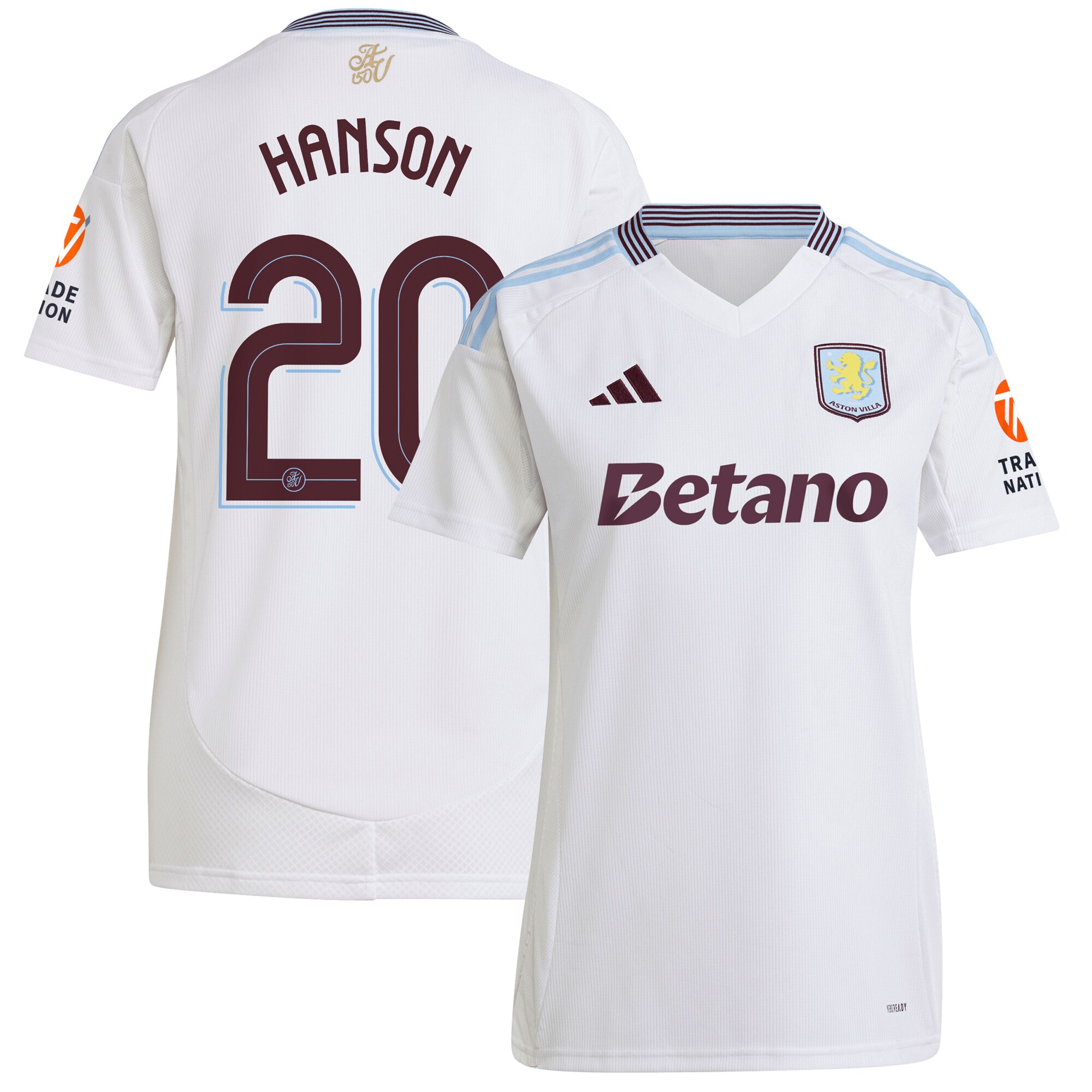 aston villa adidas away shirt 2024-25 – womens with hanson 20 cup printing Collection | Aston Villa Shirts and Official Gear