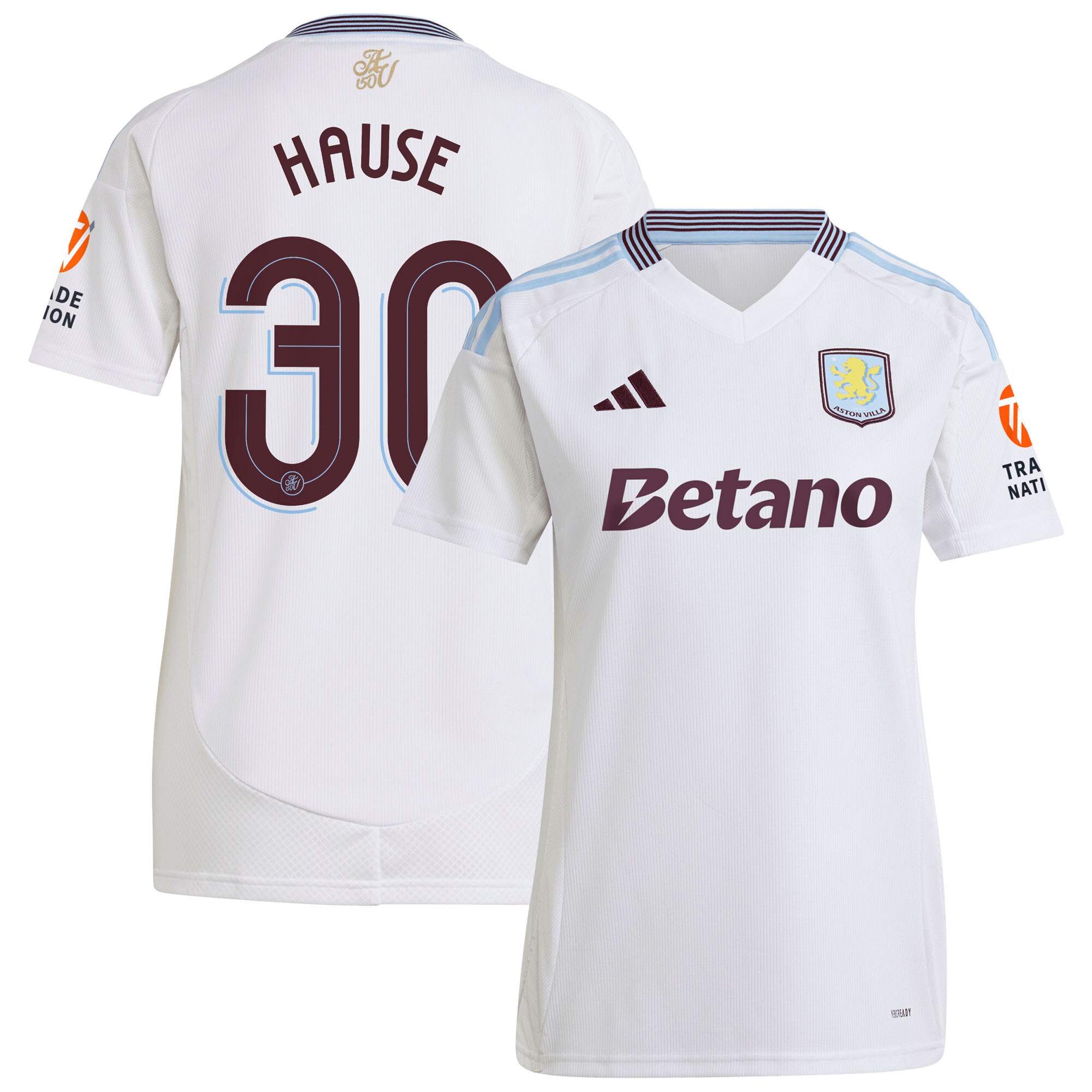 aston villa adidas away shirt 2024-25 – womens with hause 30 cup printing Collection | Aston Villa Shirts and Official Gear