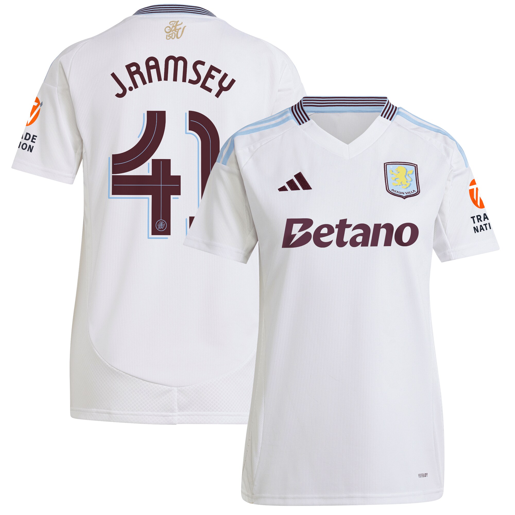 aston villa adidas away shirt 2024-25 – womens with j. ramsey 41 cup printing Collection | Aston Villa Shirts and Official Gear