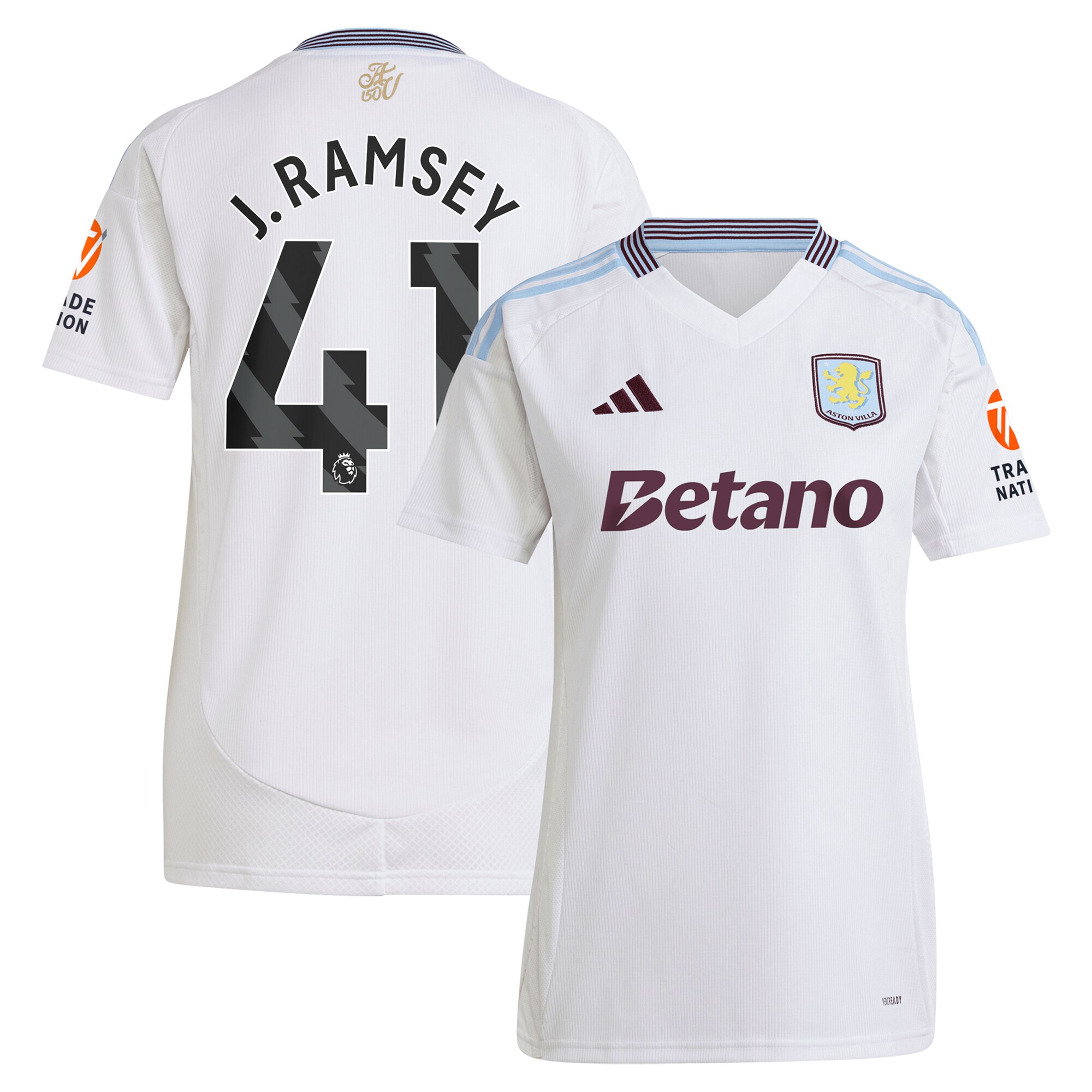 aston villa adidas away shirt 2024-25 – womens with j. ramsey 41 printing Collection | Aston Villa Shirts and Official Gear