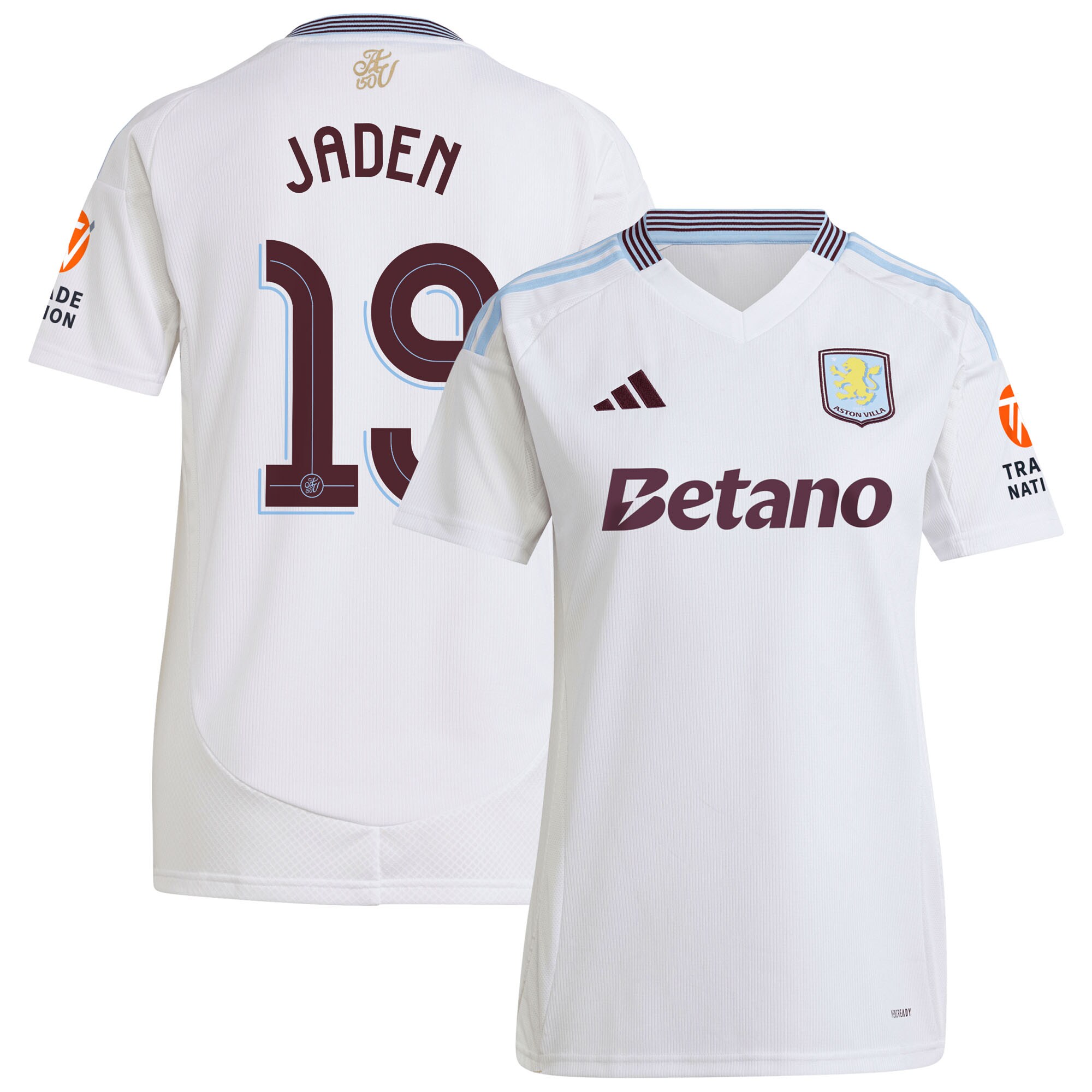 aston villa adidas away shirt 2024-25 – womens with jaden 19 cup printing Collection | Aston Villa Shirts and Official Gear